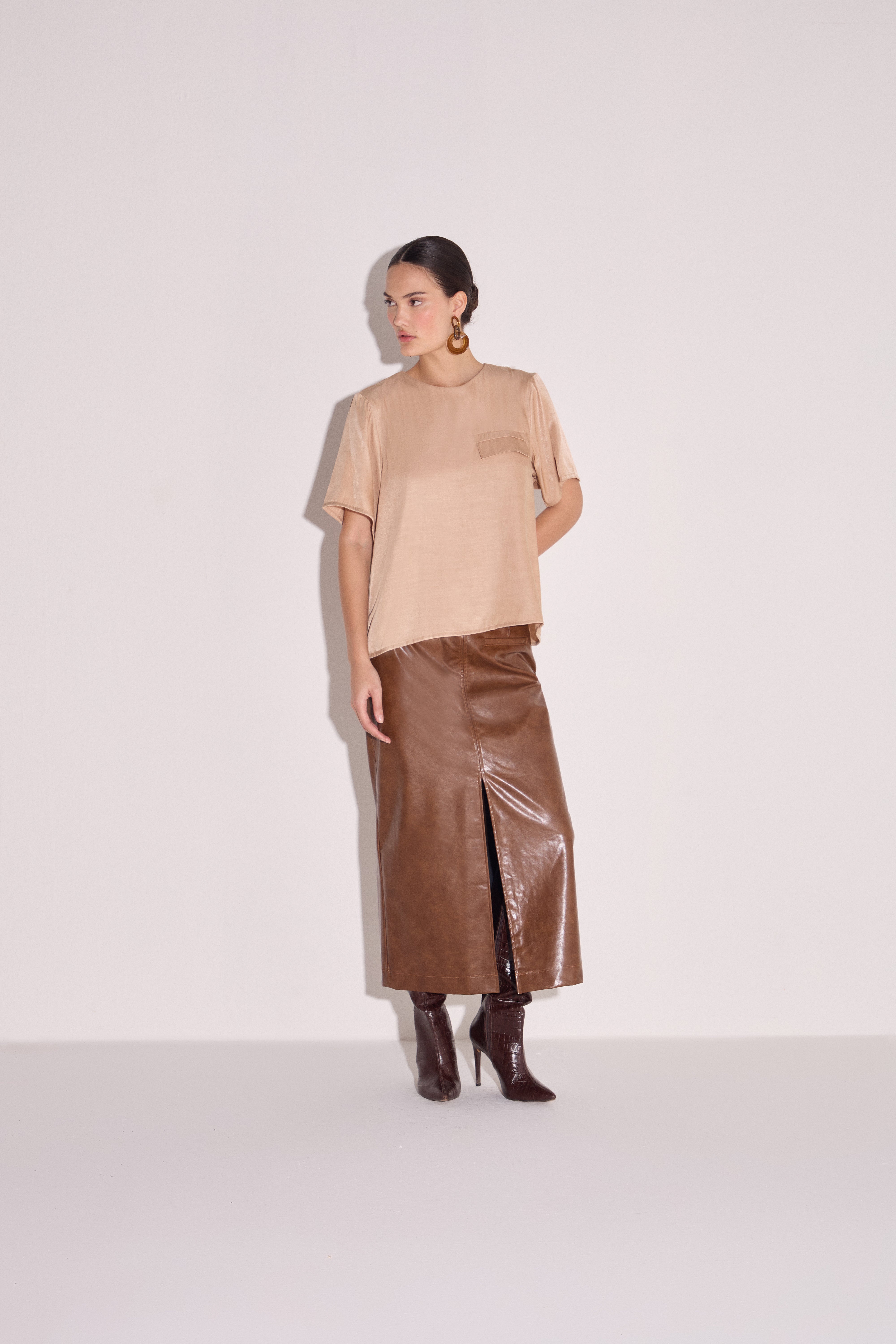 Blusa em Blend de Viscose 81725 Linzzi