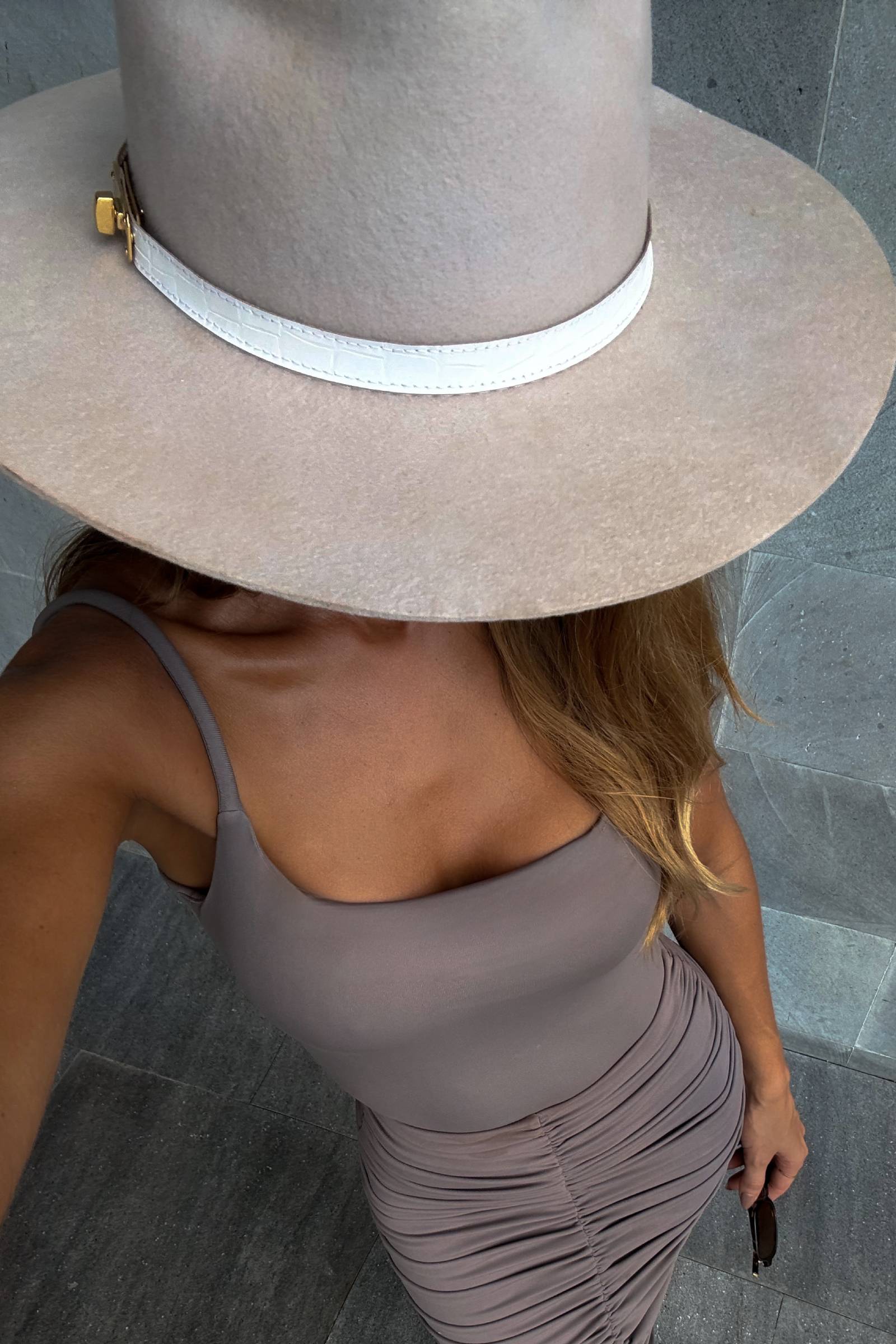 Saia Justa Maxi Midi em Malha Poliamida Delicaté 81707 Linzzi