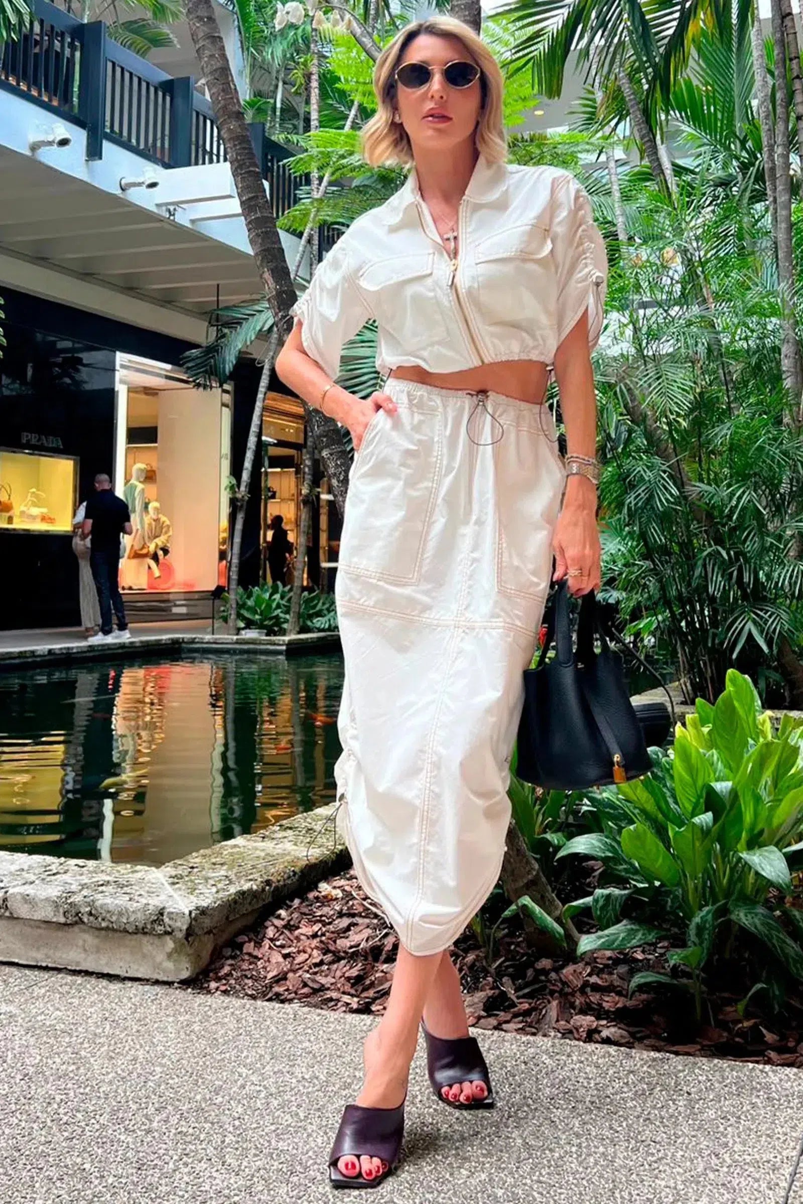 Saia Midi Parachute em Sarja 73652 Linzzi