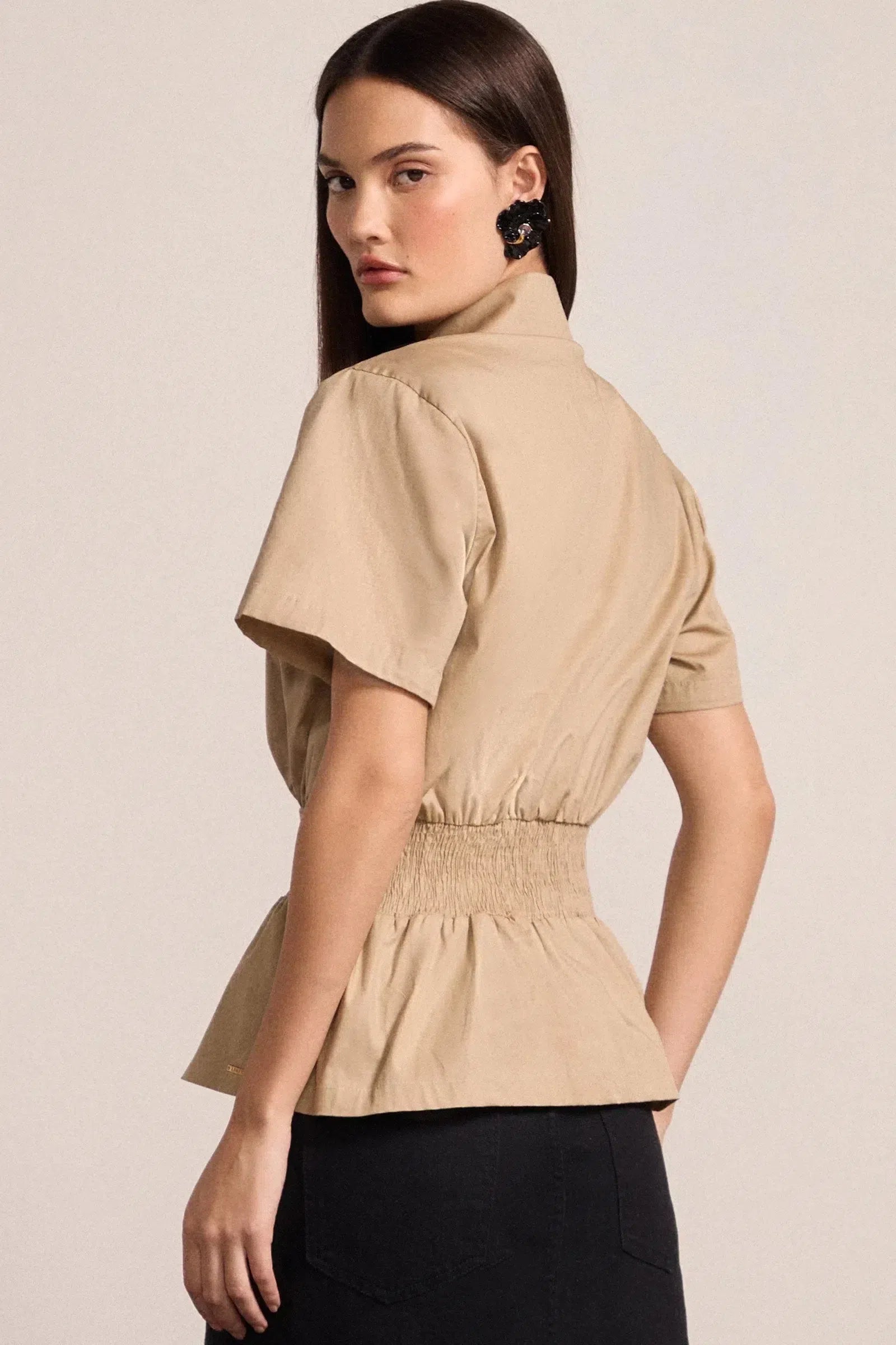 Blusa em Tricoline com Elastano 80020 Linzzi