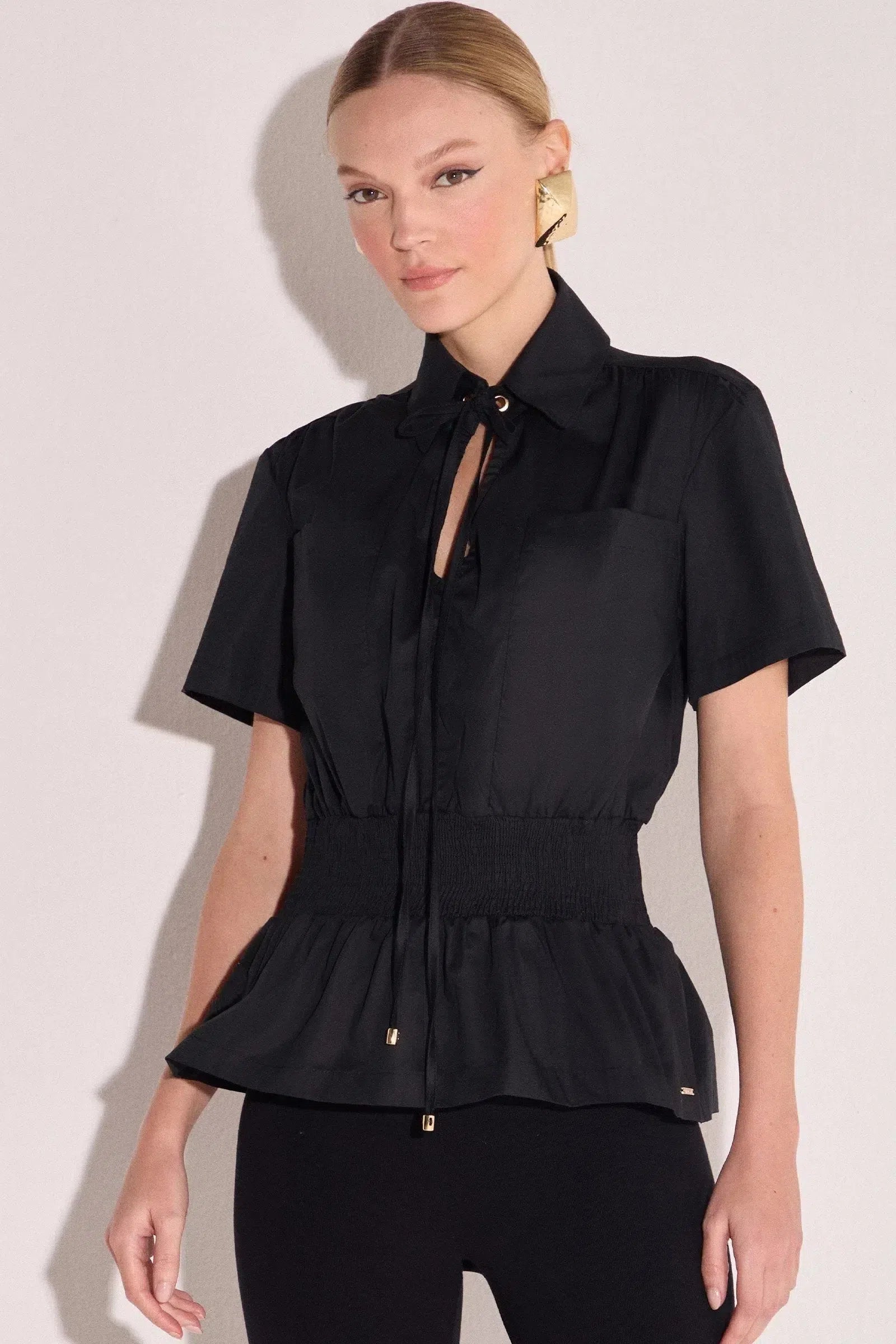 Blusa em Tricoline com Elastano 80020 Linzzi