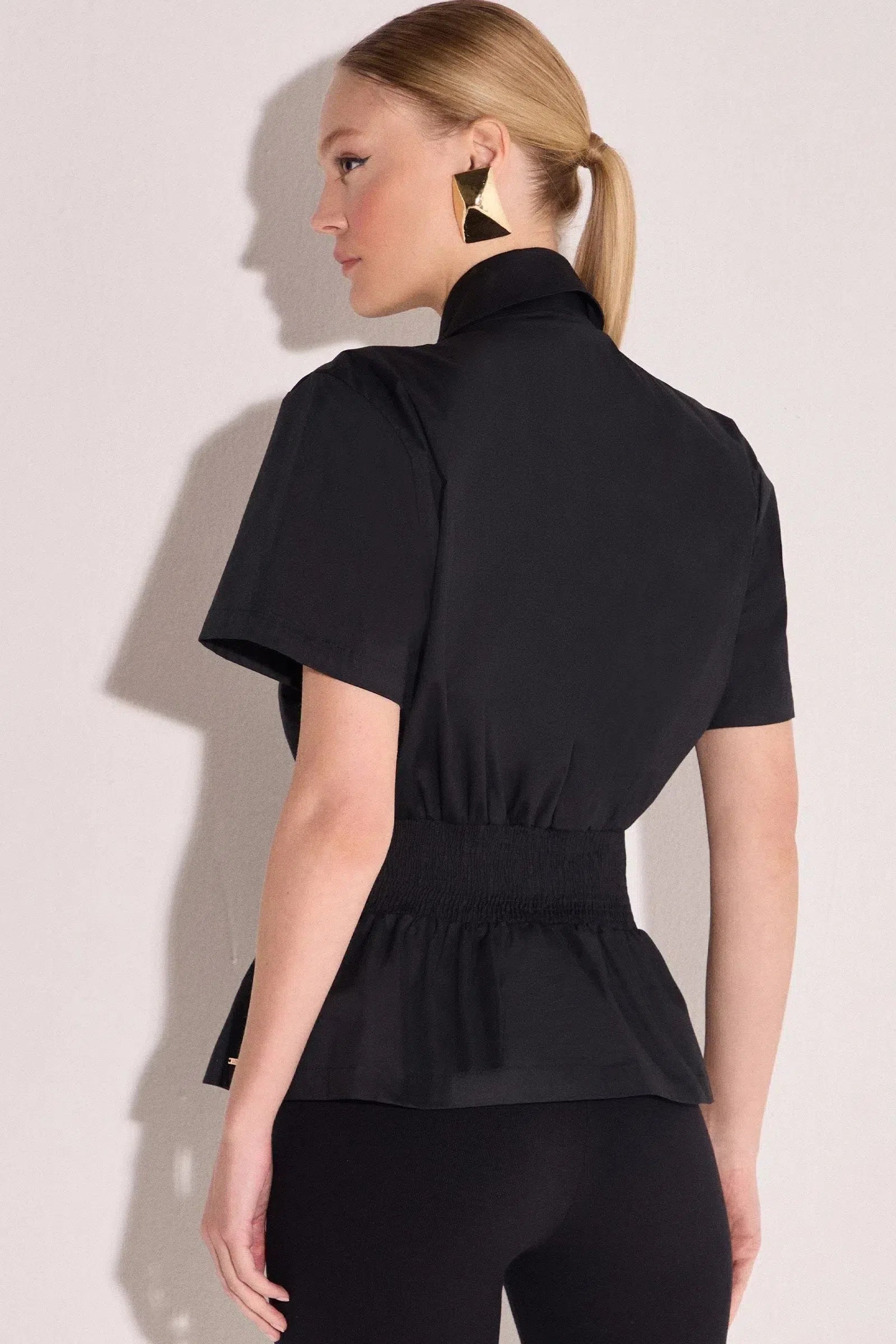 Blusa em Tricoline com Elastano 80020 Linzzi