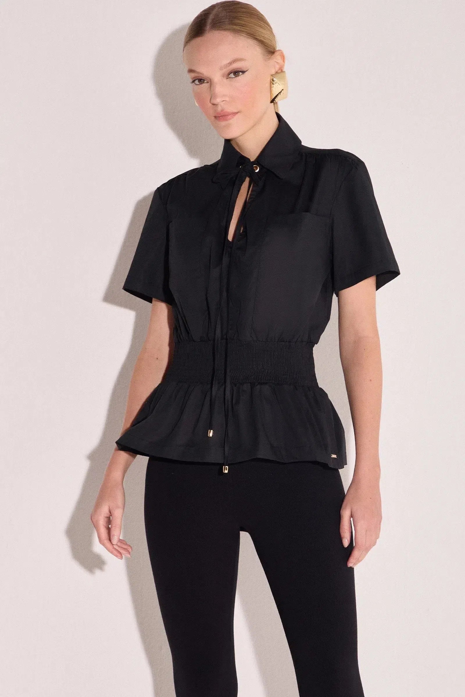 Blusa em Tricoline com Elastano 80020 Linzzi