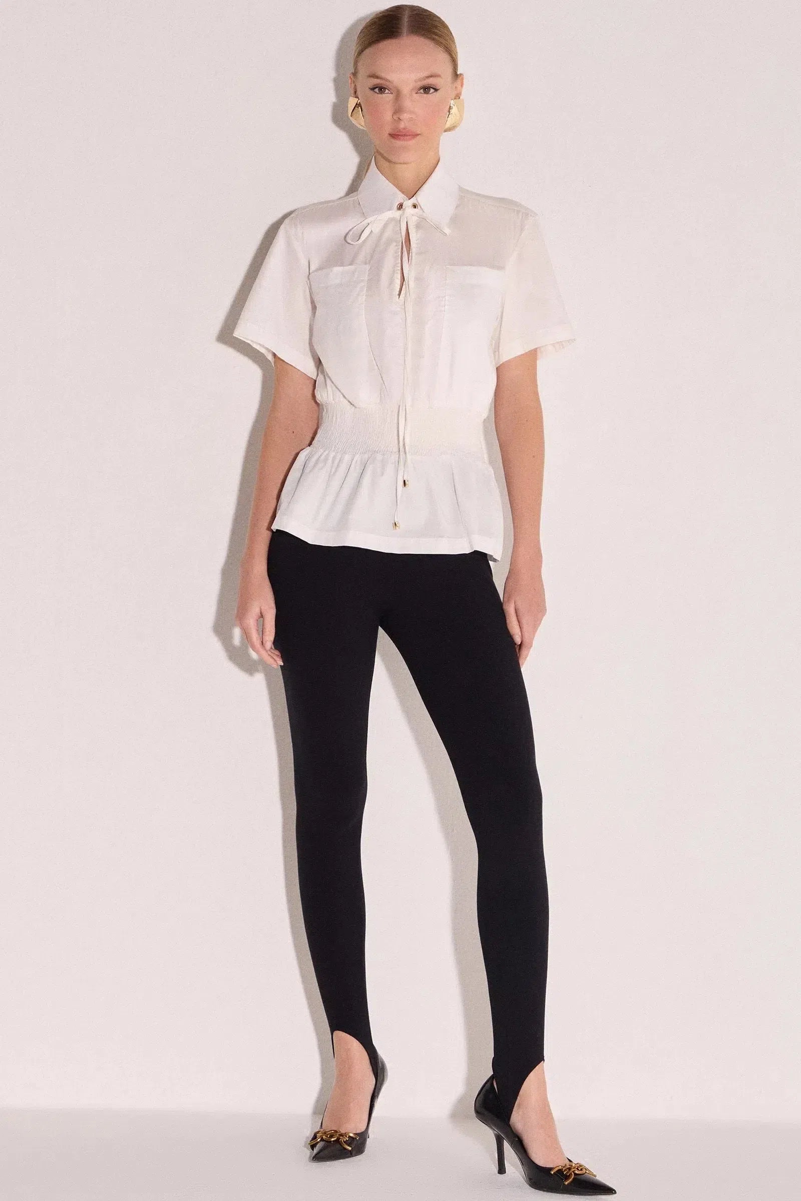 Blusa em Tricoline com Elastano 80020 Linzzi