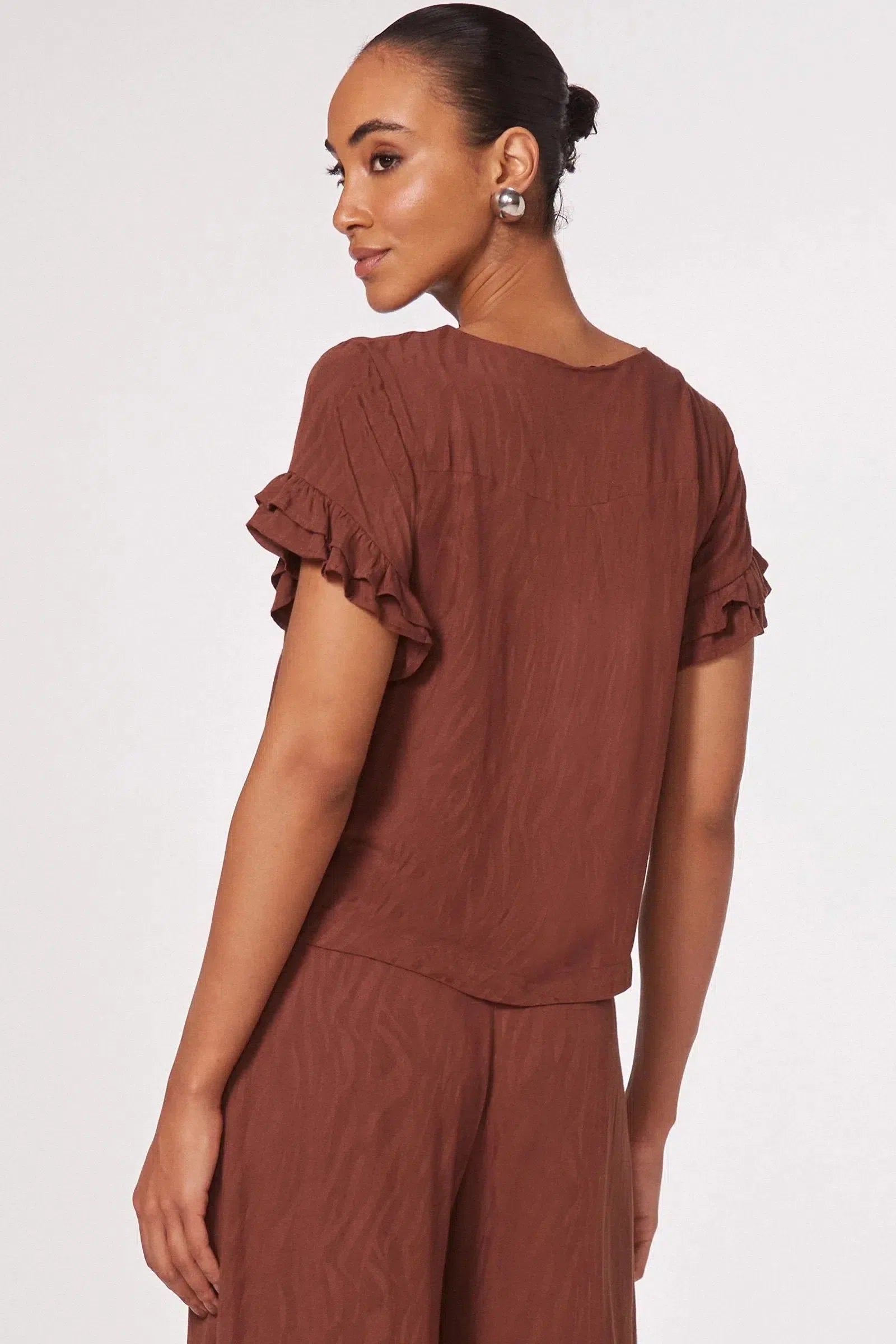 Blusa em Viscose Jacquard 79726 Linzzi