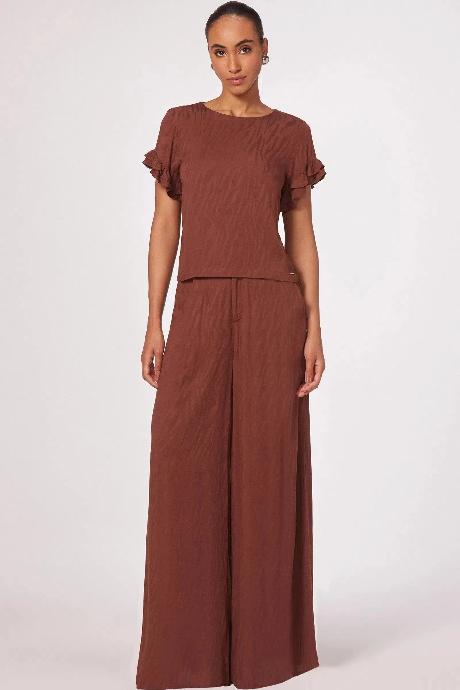 Blusa em Viscose Jacquard 79726 Linzzi