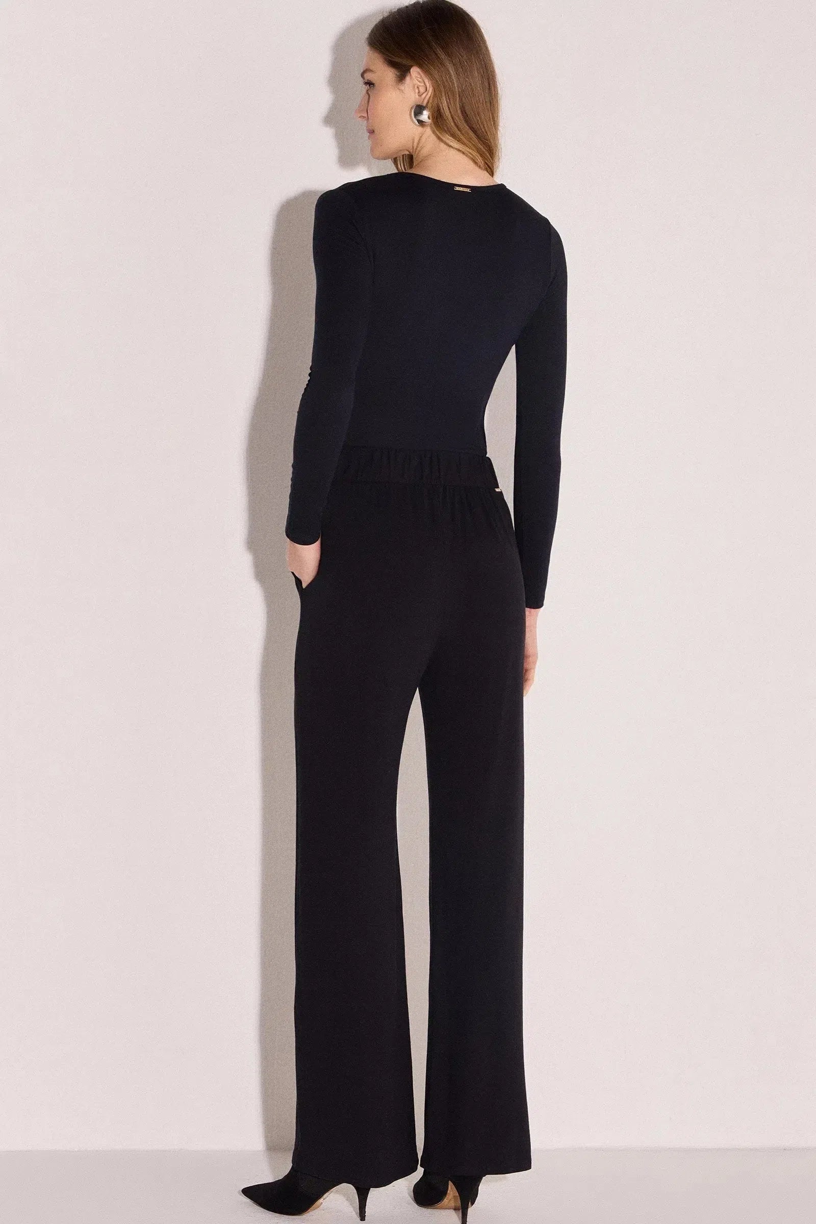 Blusa Manga Longa em Molevisco 80283 Linzzi