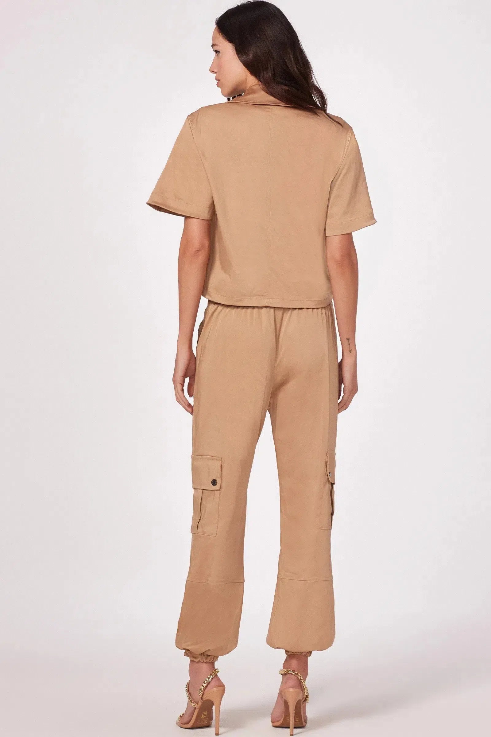 Camisa em Sarja Acetinada 81416 Linzzi