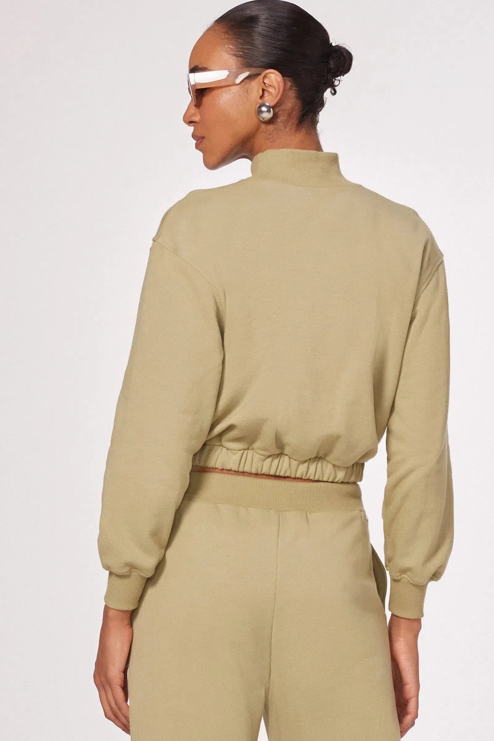 Blusão de Gola em Moletom Peluciado 80826 Linzzi