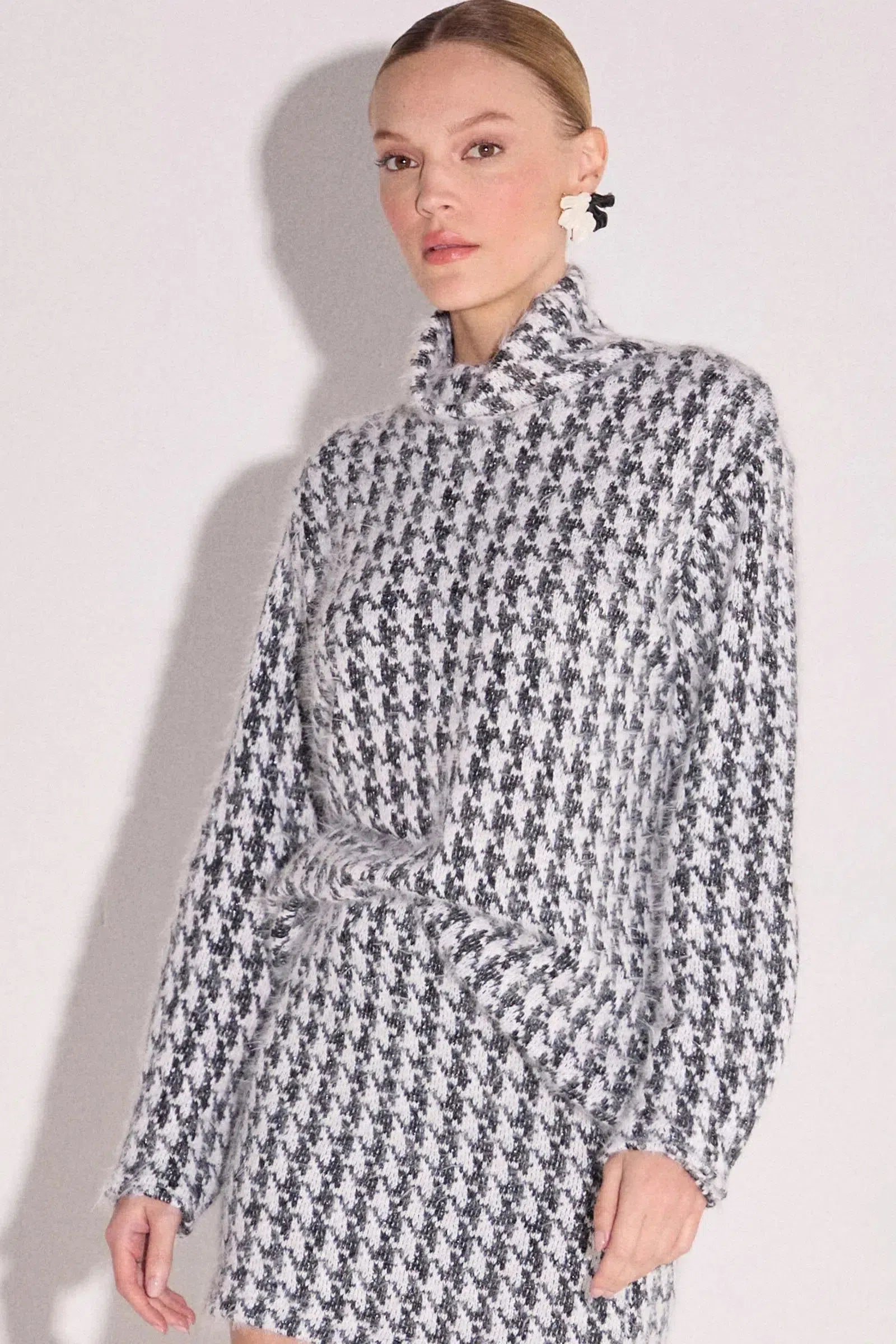 Blusão Pullover em Tricô P&B 81441 Linzzi