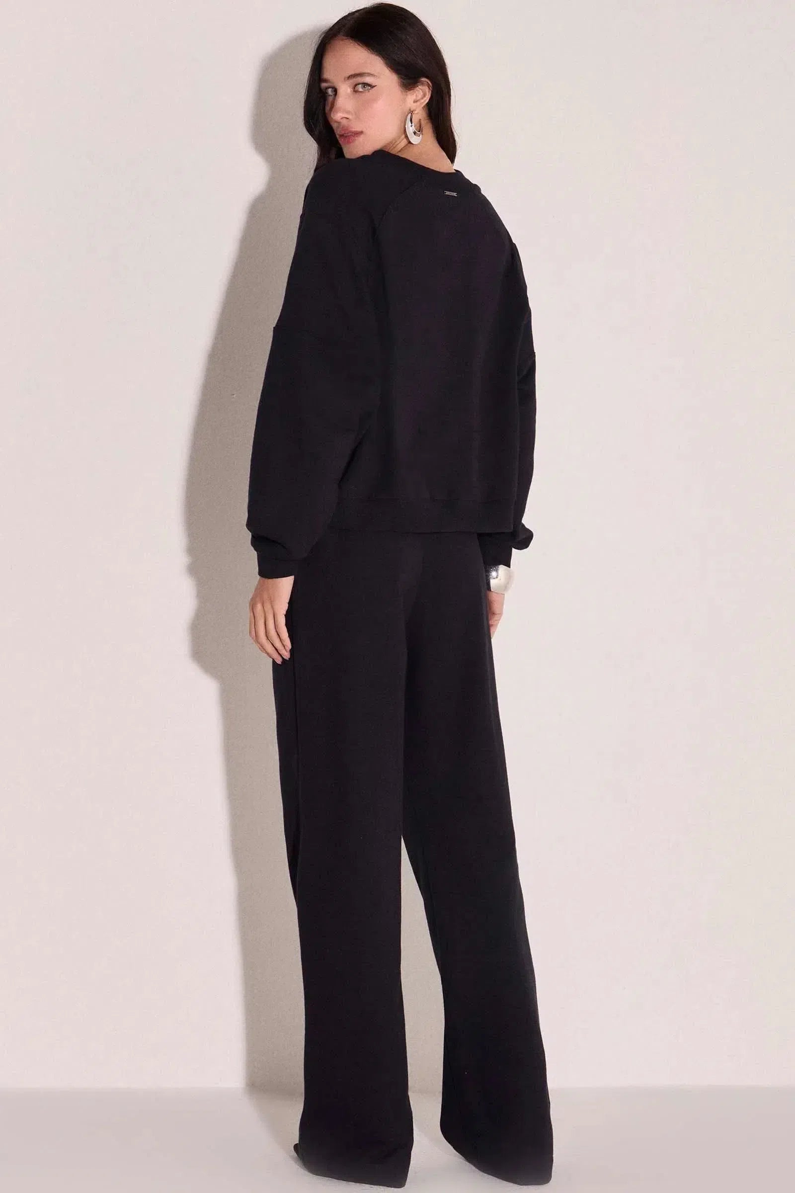 Calça Wide Leg em Malha Comfort Soft 81456 Linzzi