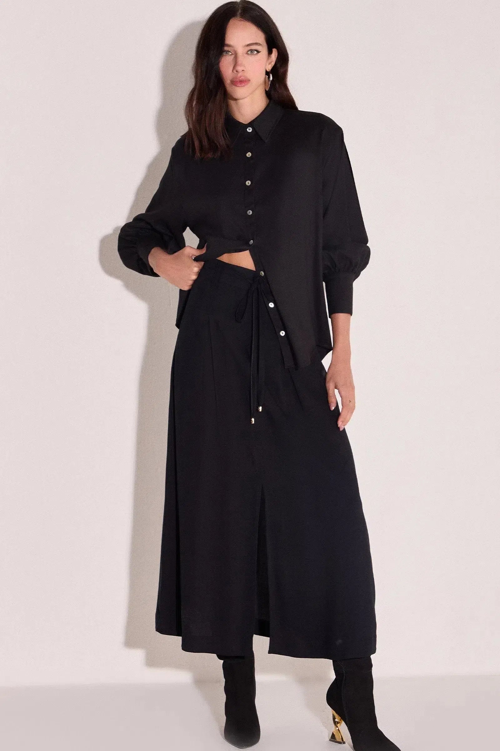 Camisa em Crepe 80809 Linzzi