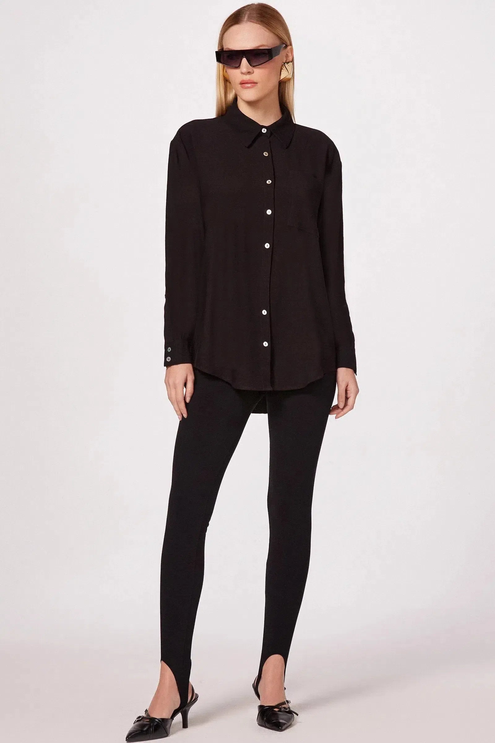 Camisa em Crepe 80809 Linzzi