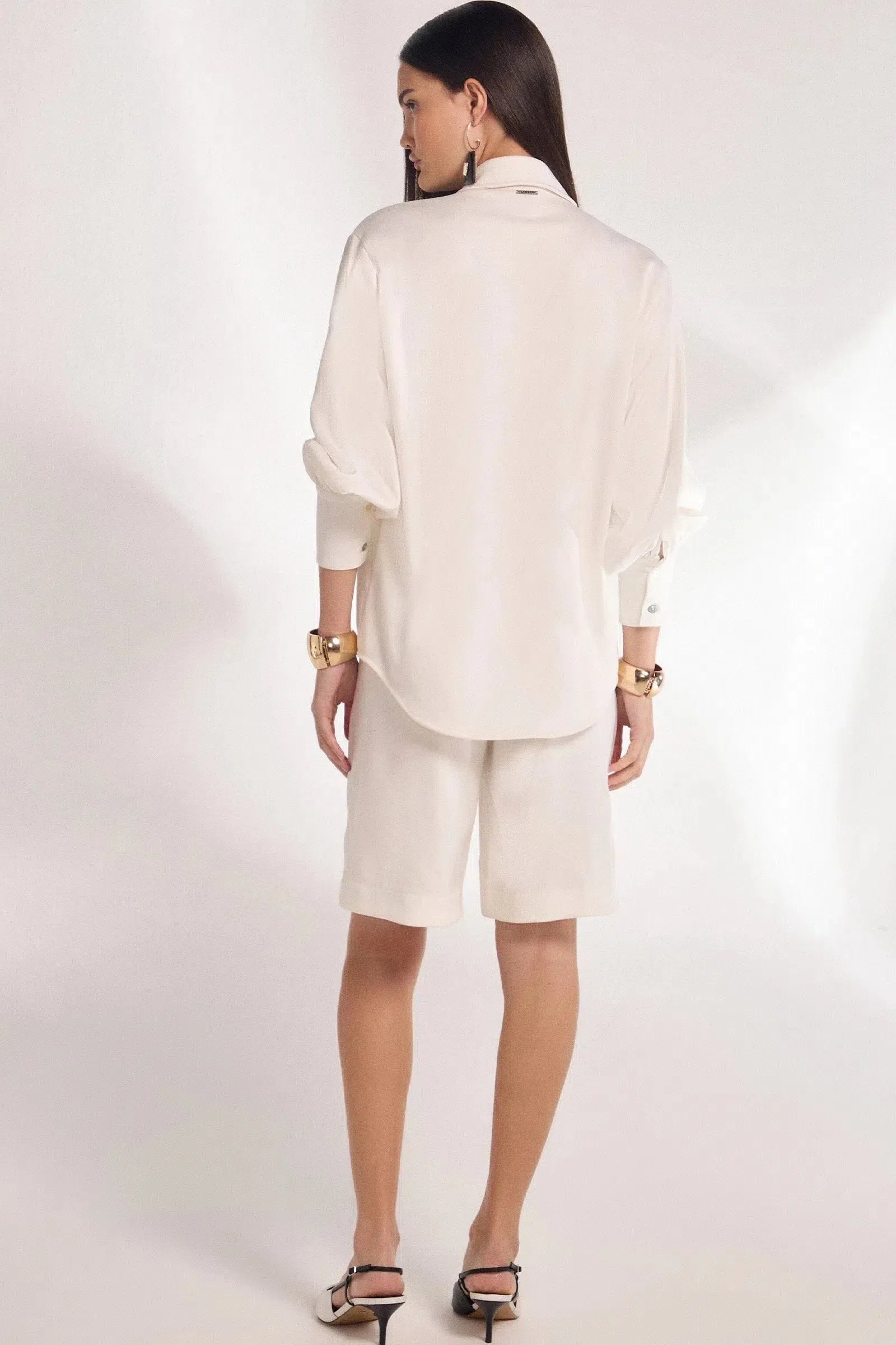 Camisa em Crepe 80809 Linzzi