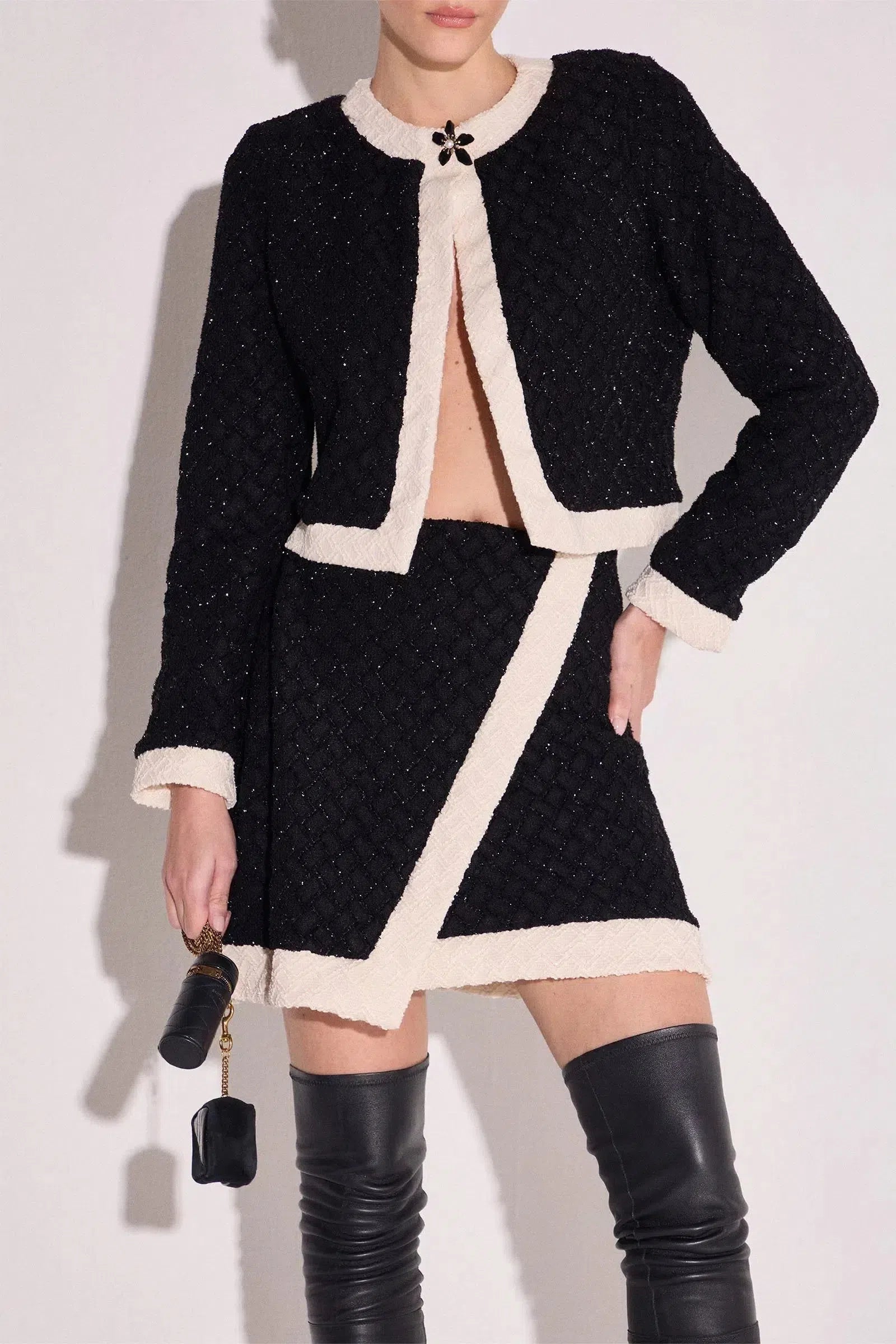 Casaqueto em Tweed Brilho 81159 Linzzi