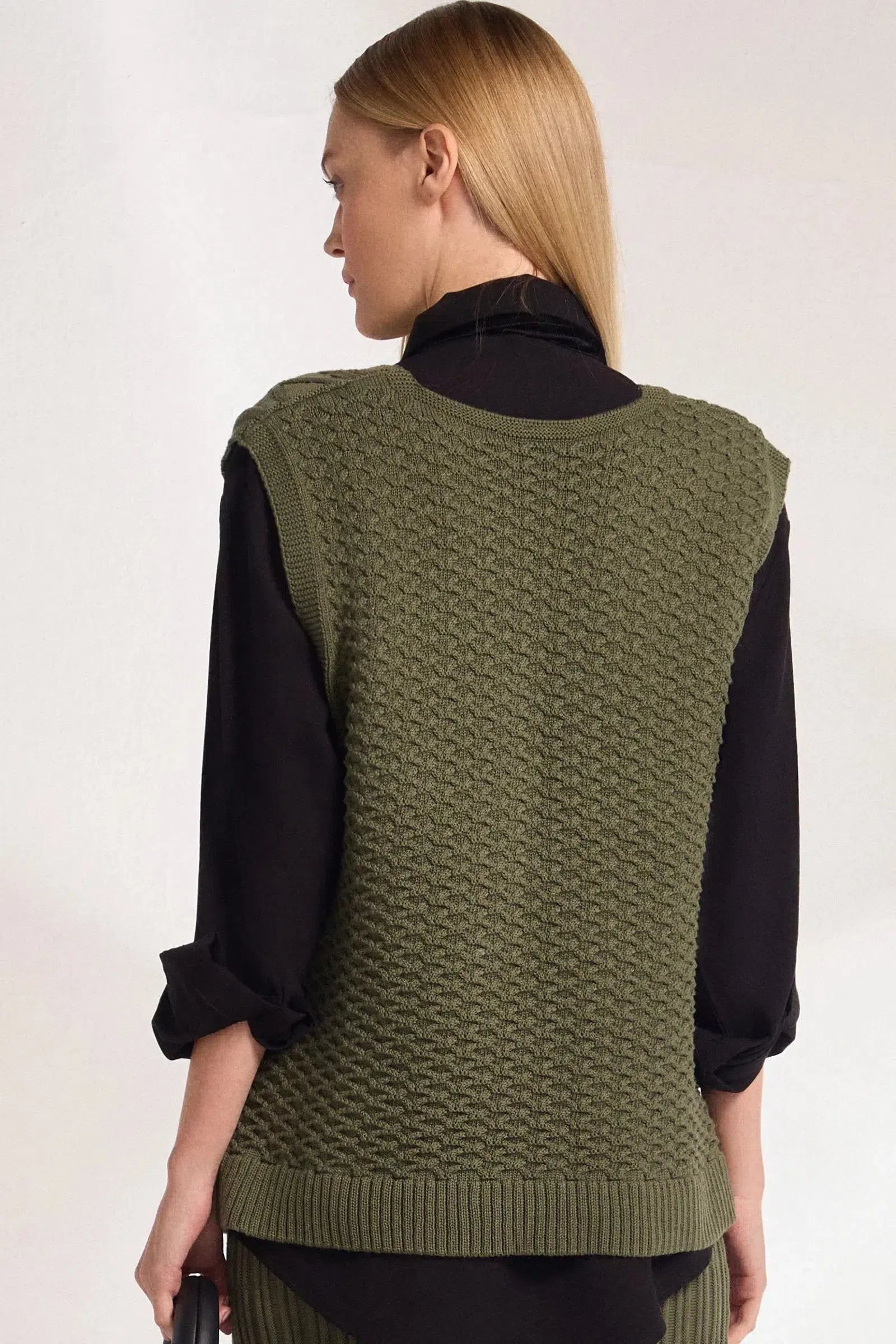 Colete Maxi em Tricô 78726 Linzzi