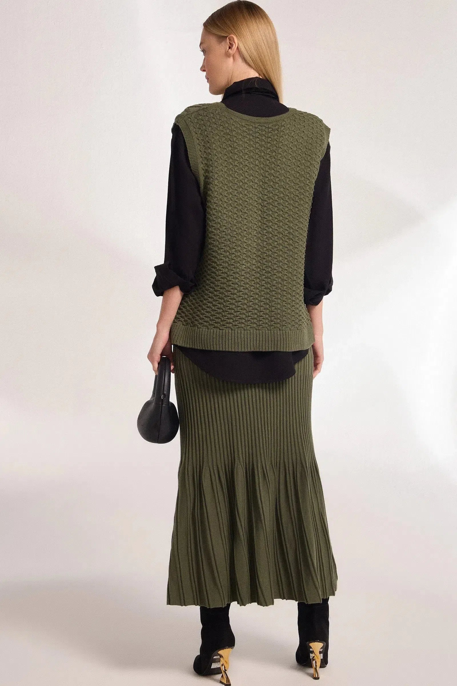 Colete Maxi em Tricô 78726 Linzzi