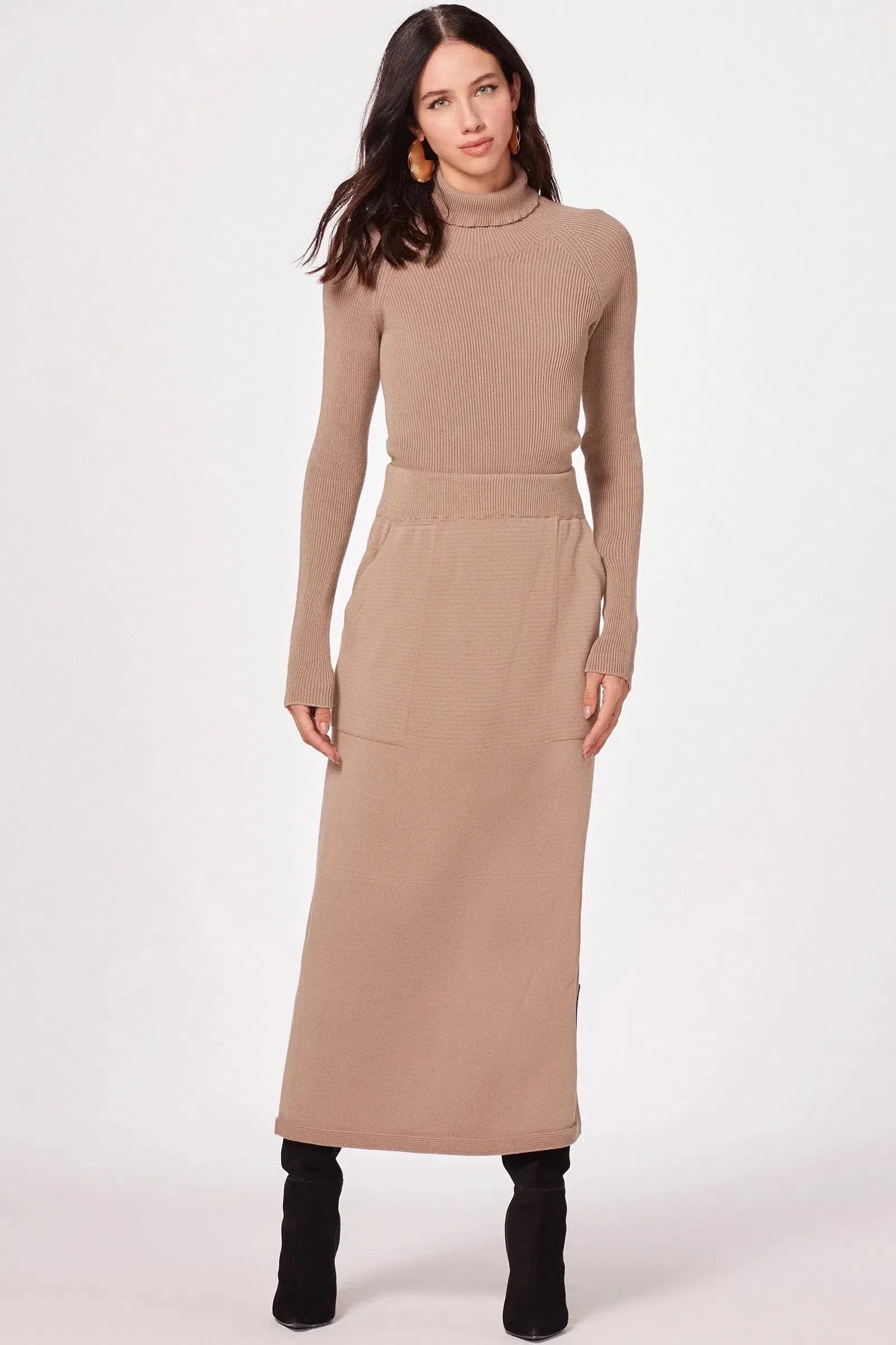 Saia Maxi Midi em Tricô 78728 Linzzi