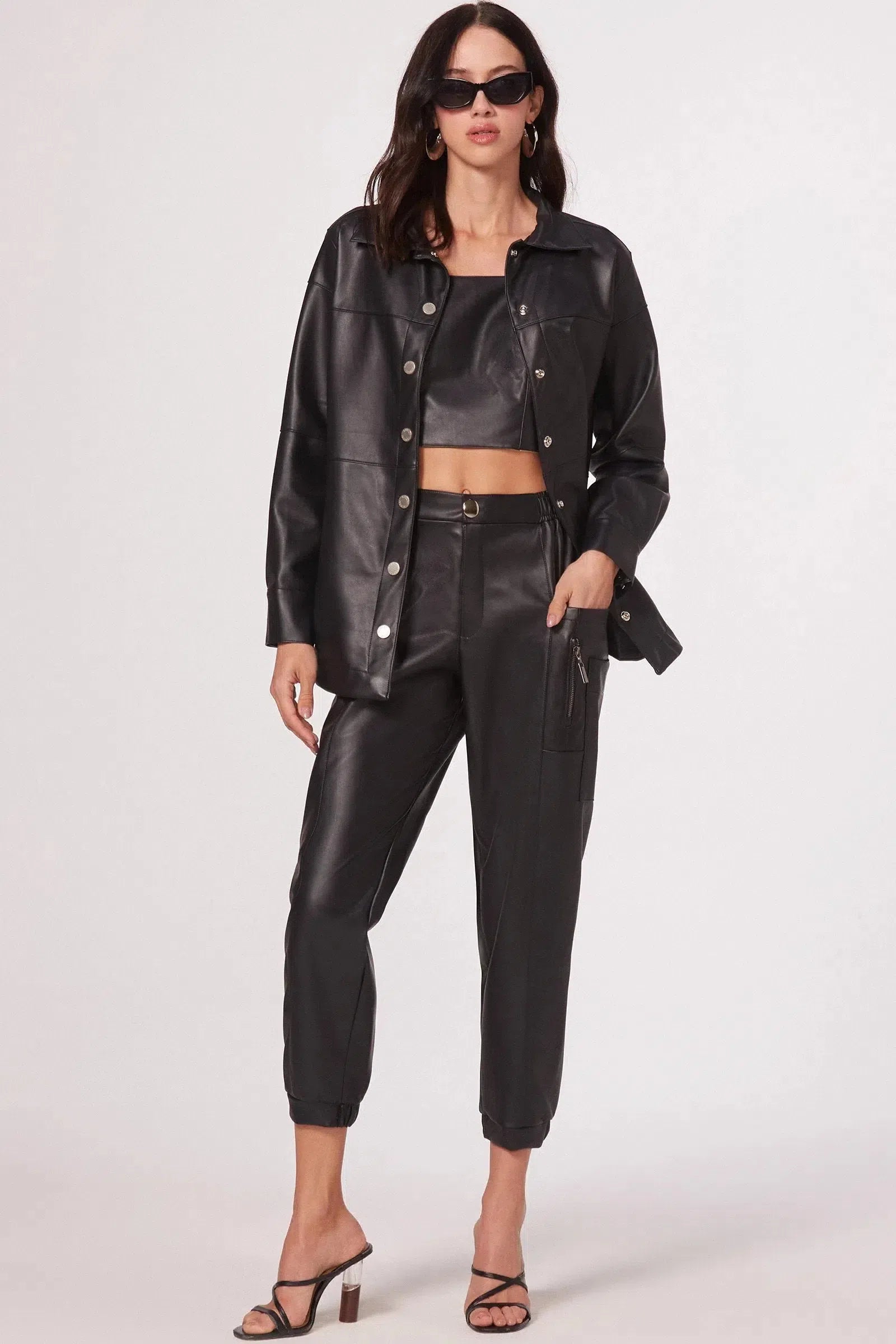 Sobrecamisa em Couro P.U 80014 Linzzi