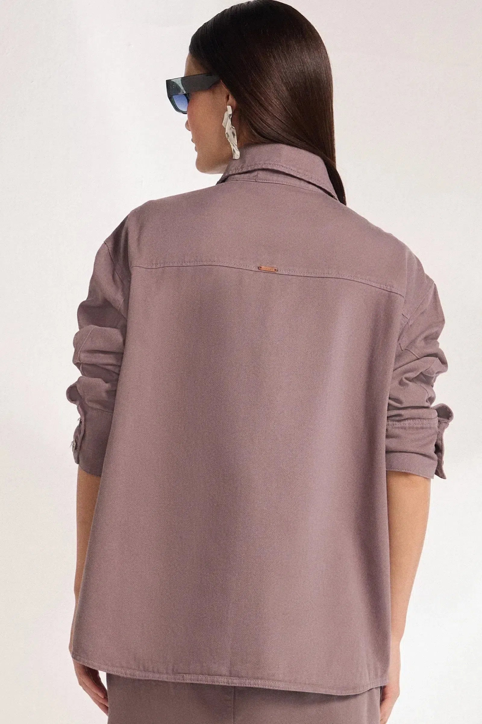 Sobrecamisa Maxi em Sarja 79065 Linzzi