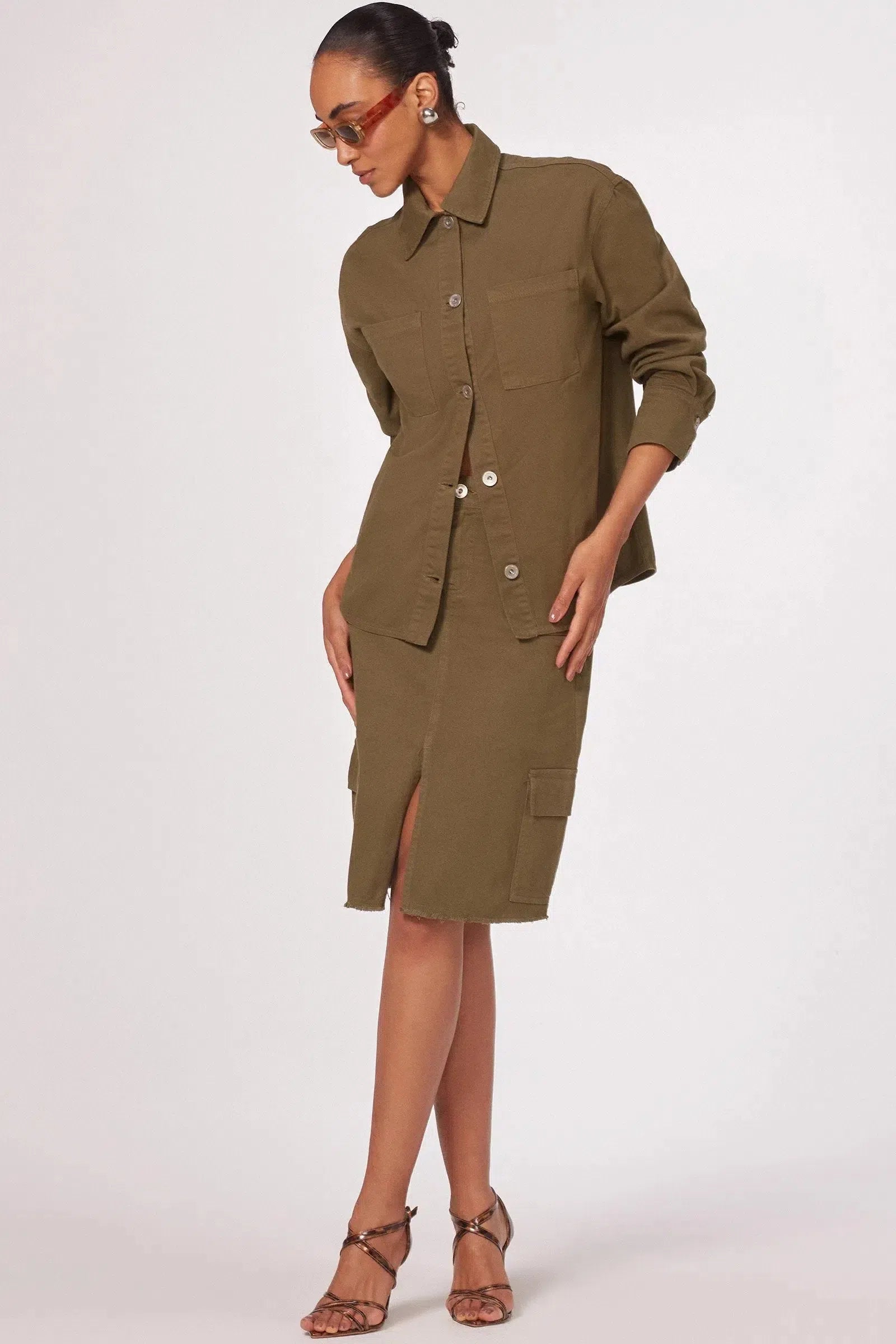 Sobrecamisa Maxi em Sarja 79065 Linzzi