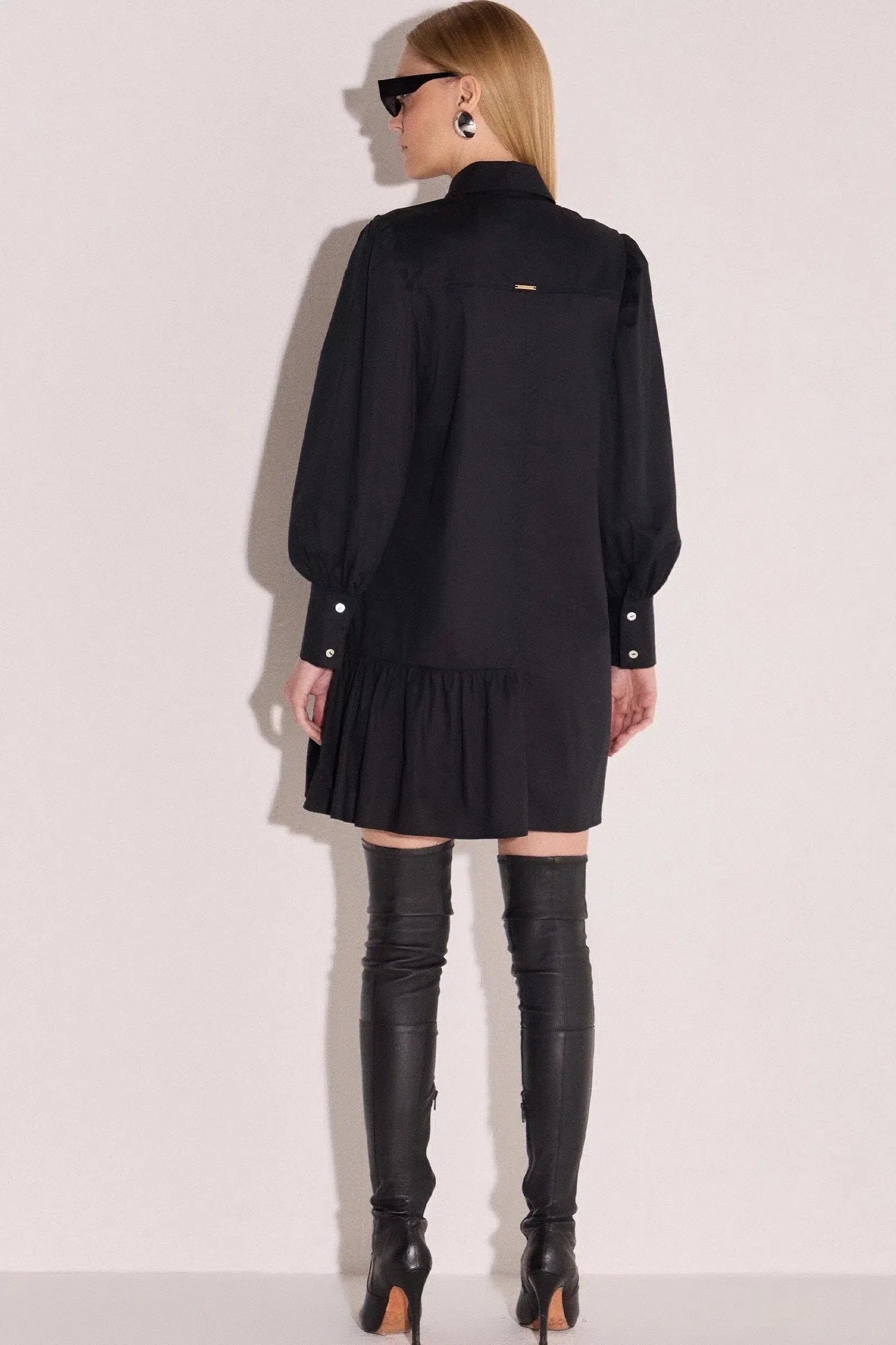 Vestido Chemise em Tricoline com Elastano 80016 Linzzi