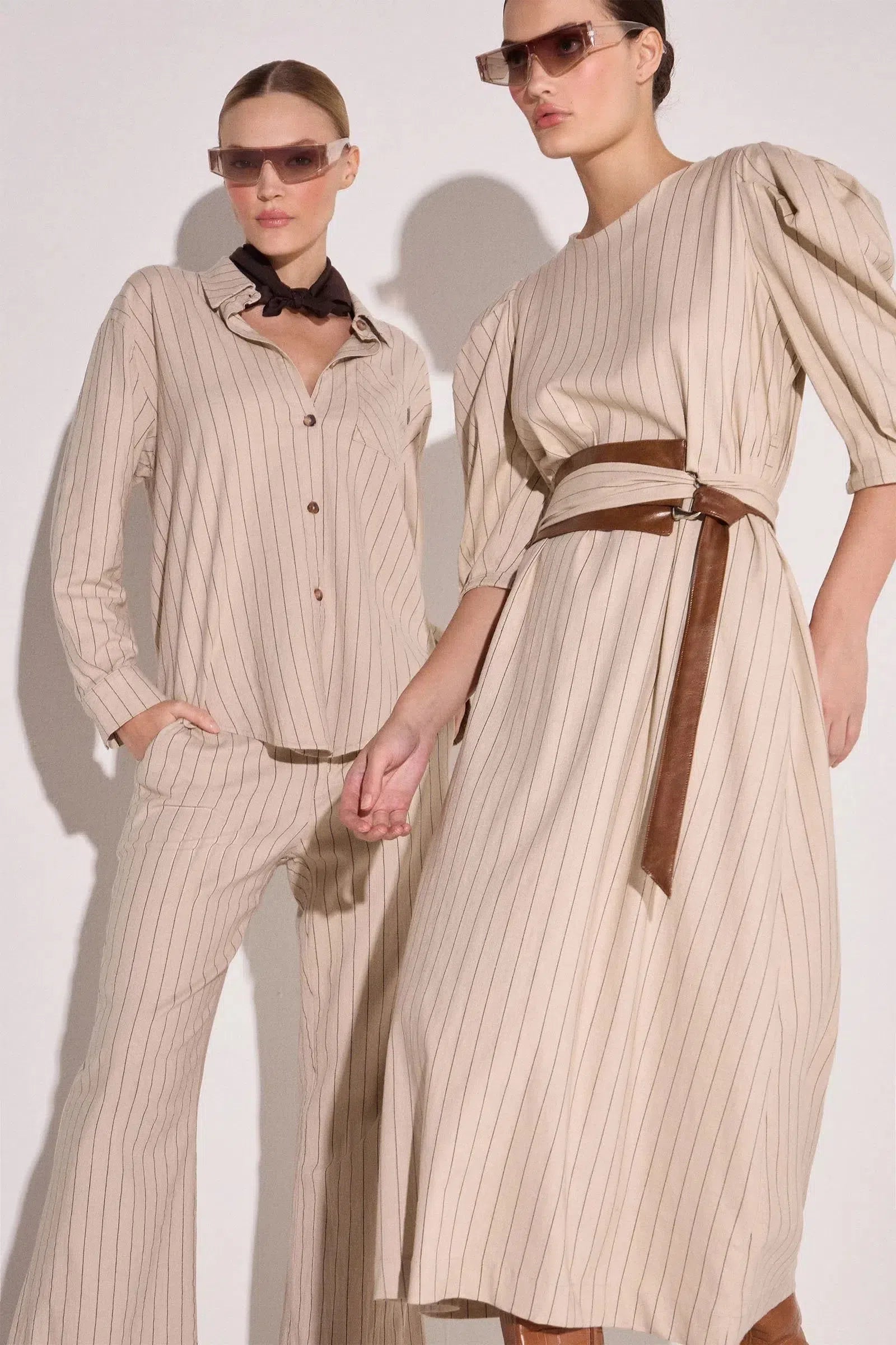 Vestido Maxi Midi em Blend de Linho com Elastano 82074 Linzzi