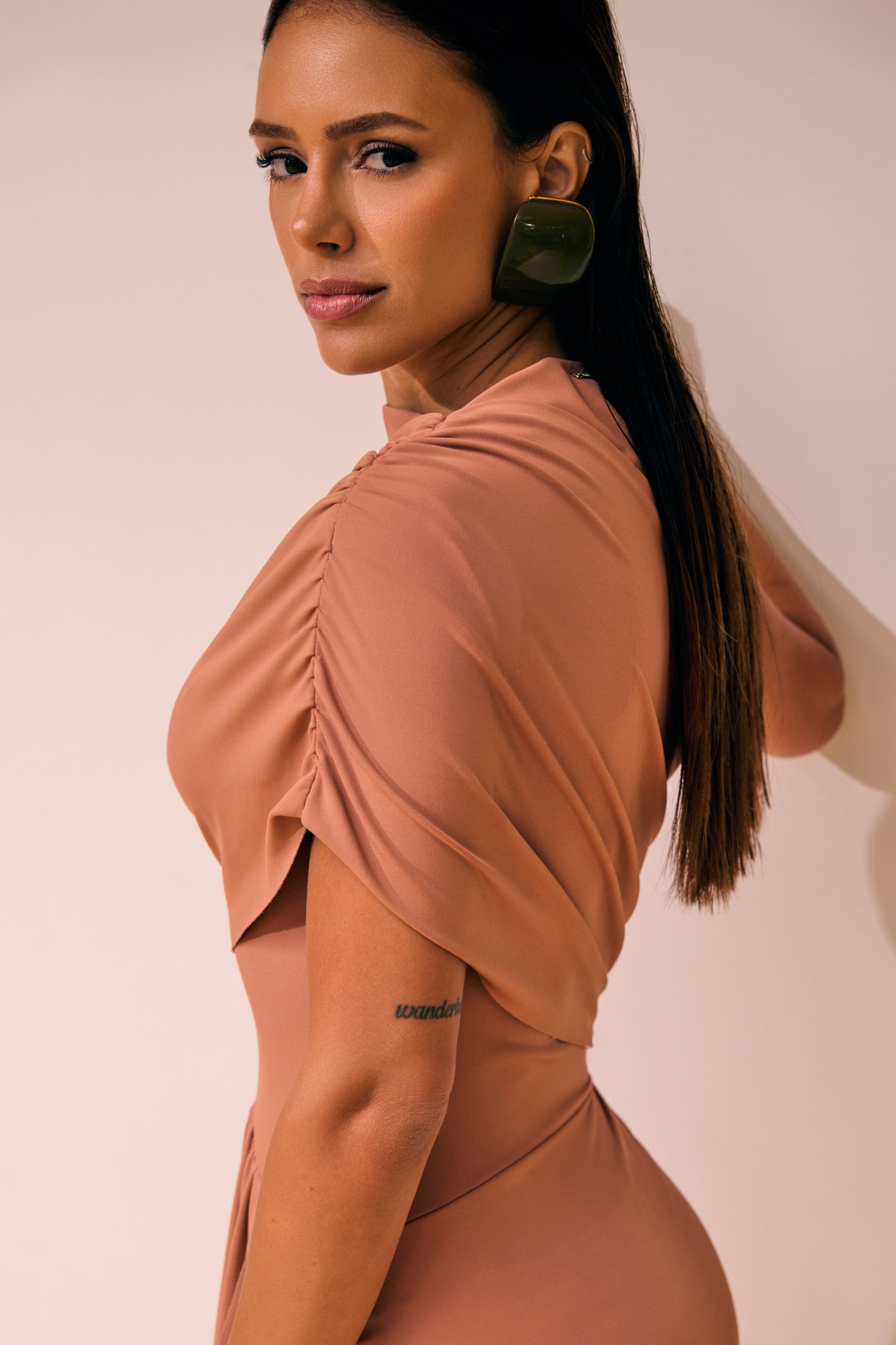 Vestido em Malha Poliamida Delicaté 94740 Linzzi