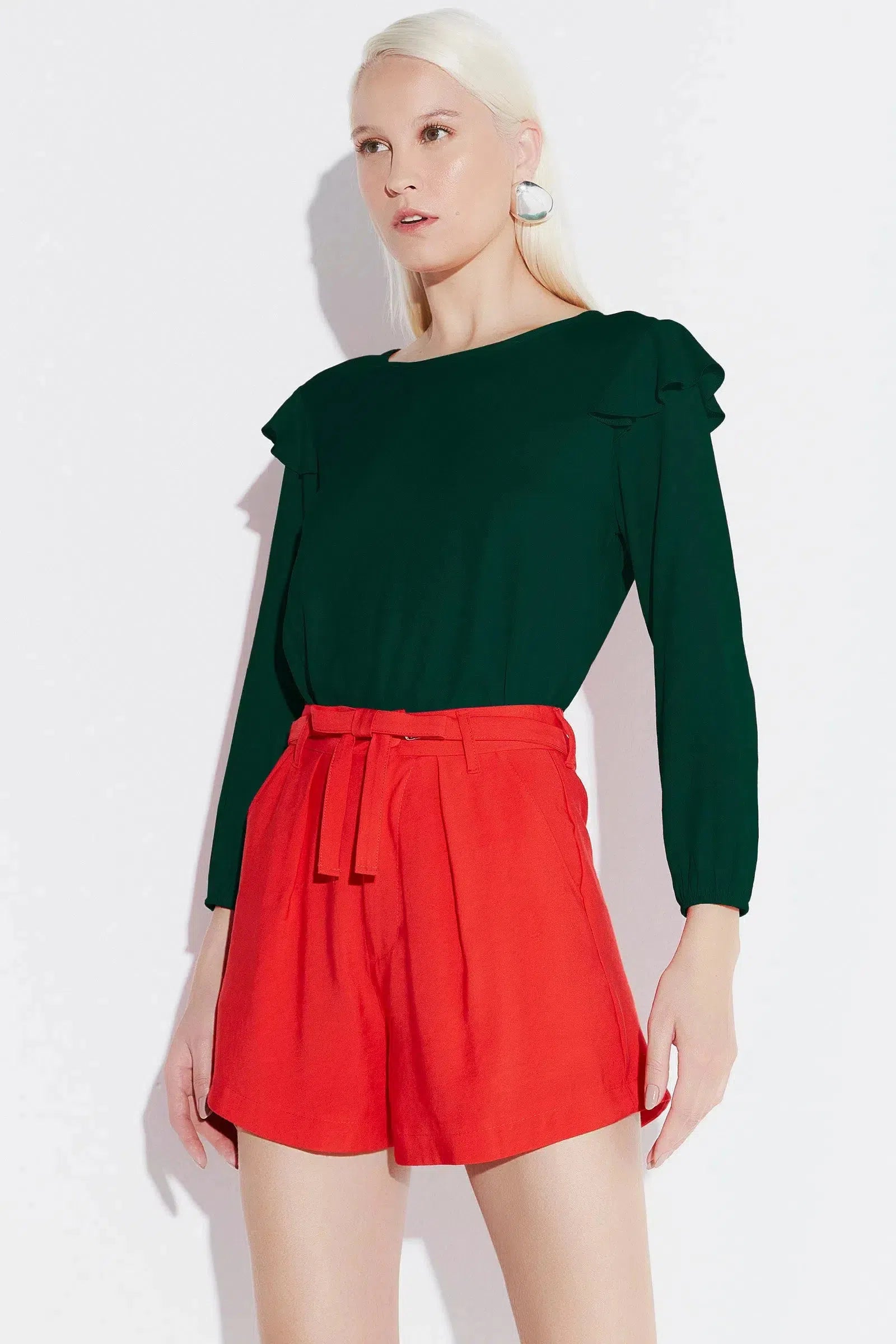 Blusa Manga Longa em Viscose 70178 Linzzi