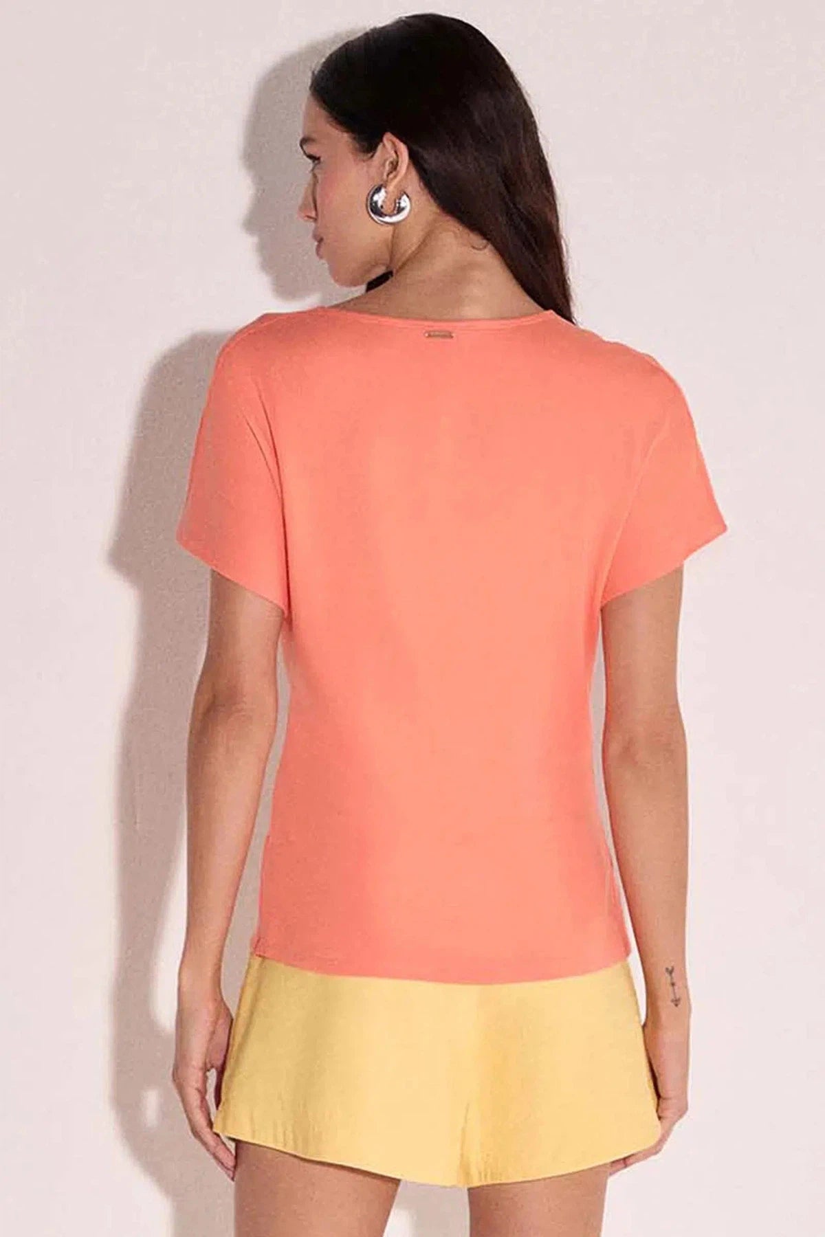 Blusa com Torção em Molevisco 74811 Linzzi