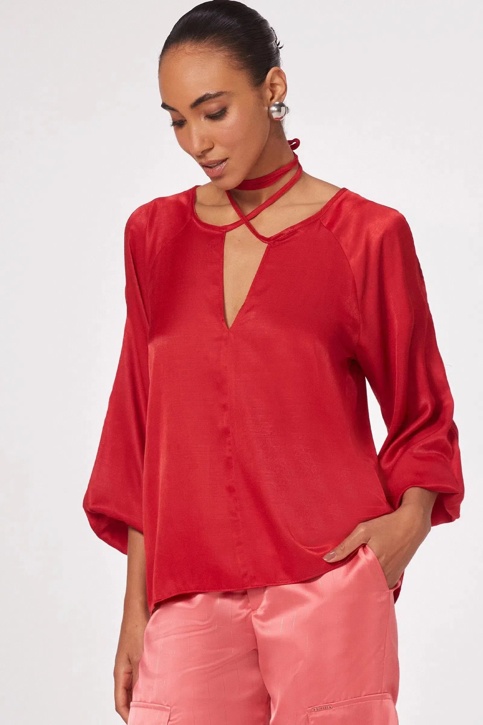 Bata Manga Longa em Viscose 81723 Linzzi