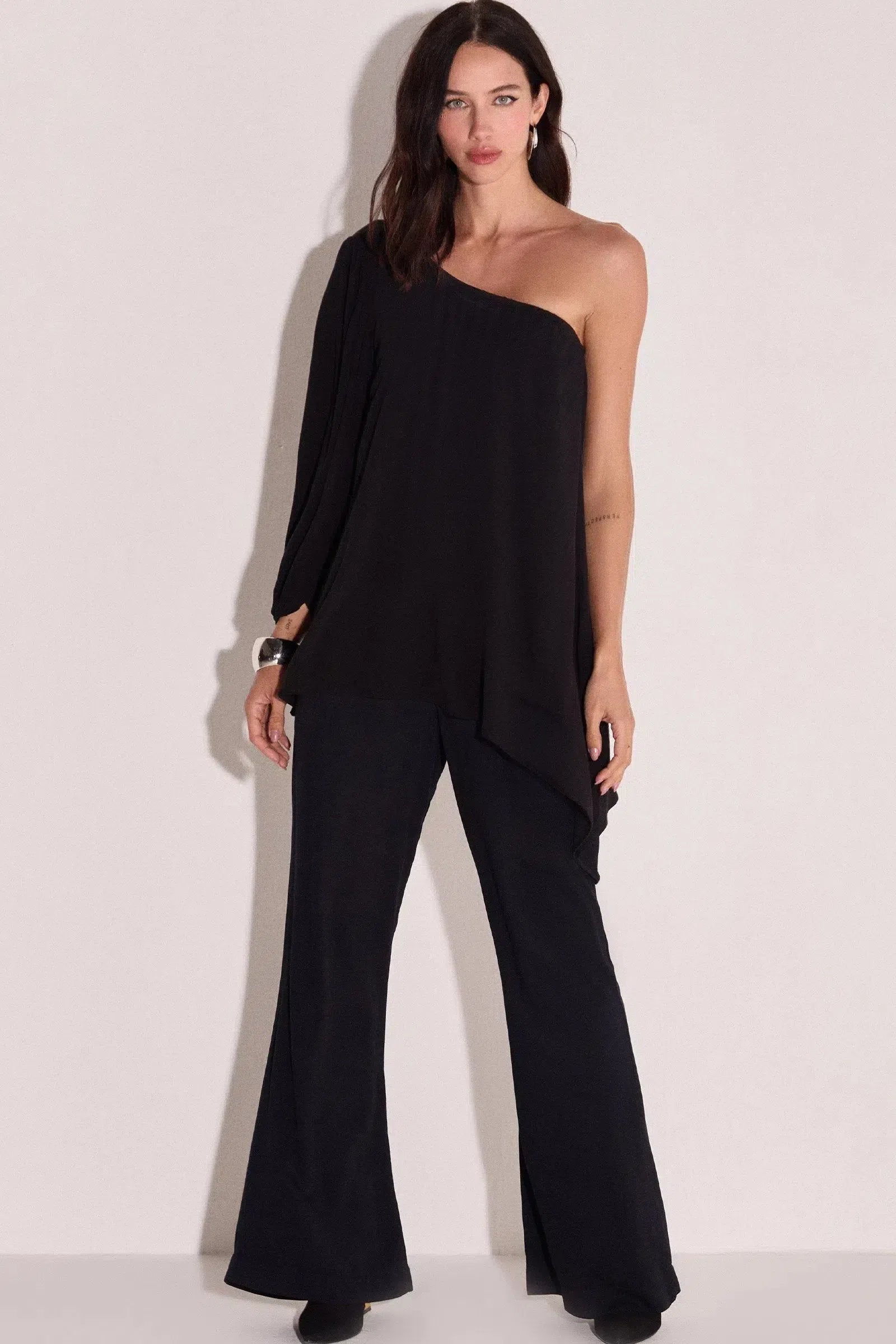 Blusa Assimétrica em Crepe 80528 Linzzi