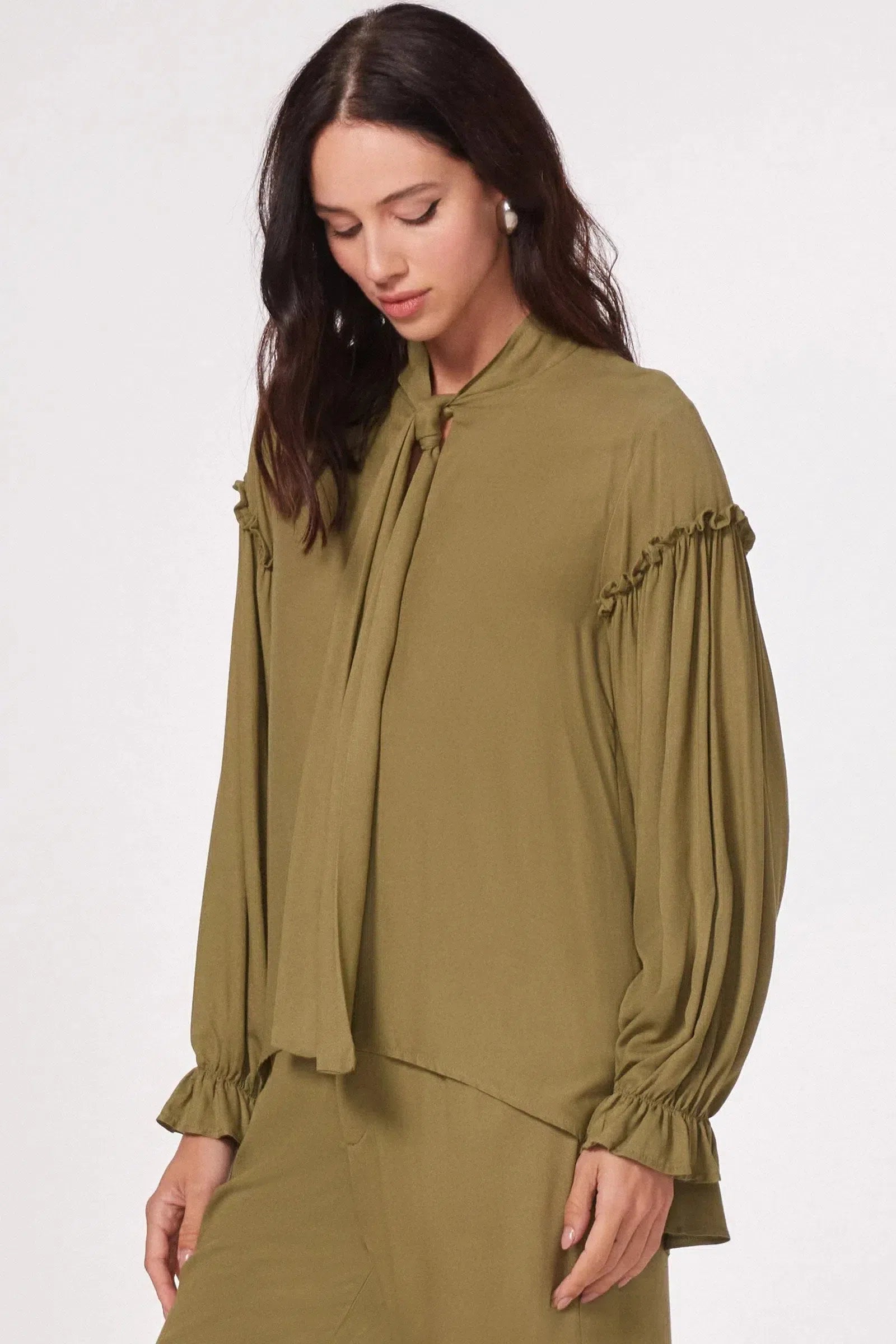 Blusa com Amarração em Viscose 80505 Linzzi