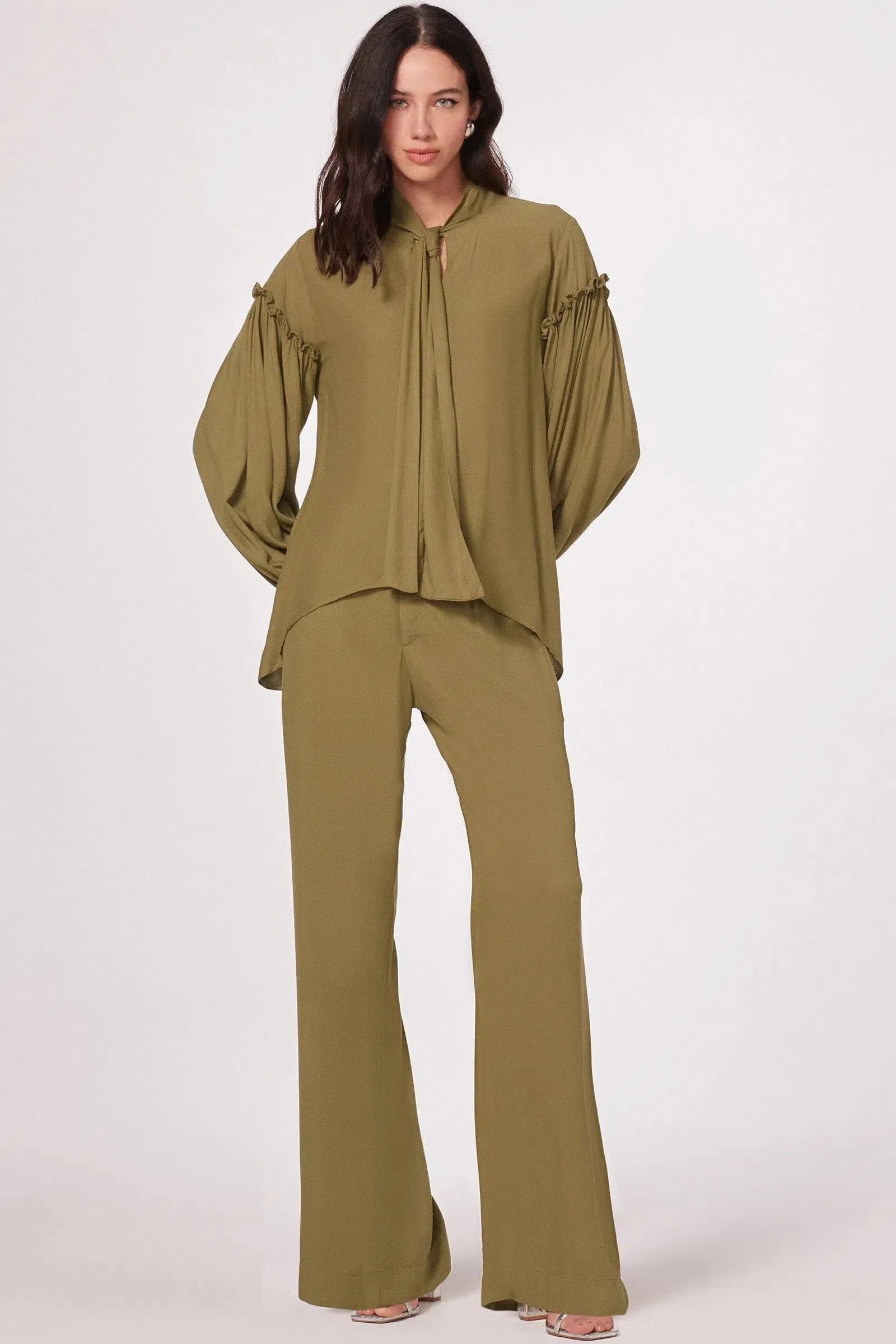 Blusa com Amarração em Viscose 80505 Linzzi