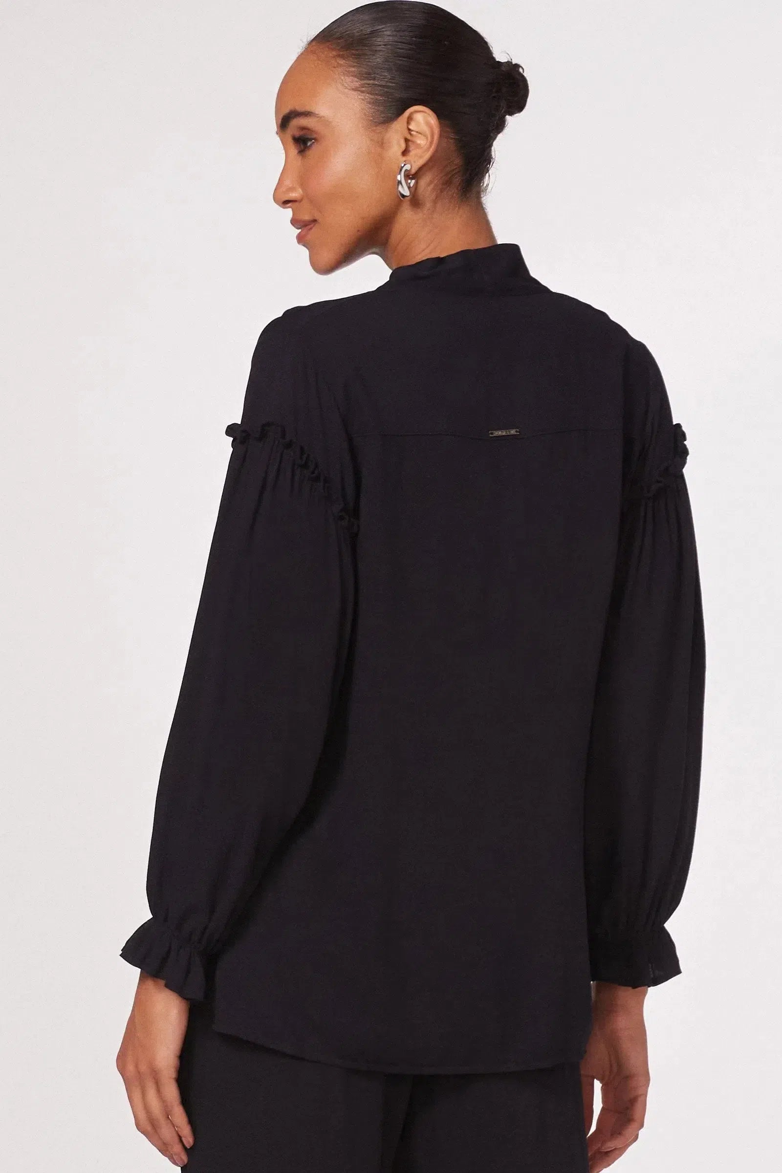 Blusa com Amarração em Viscose 80505 Linzzi