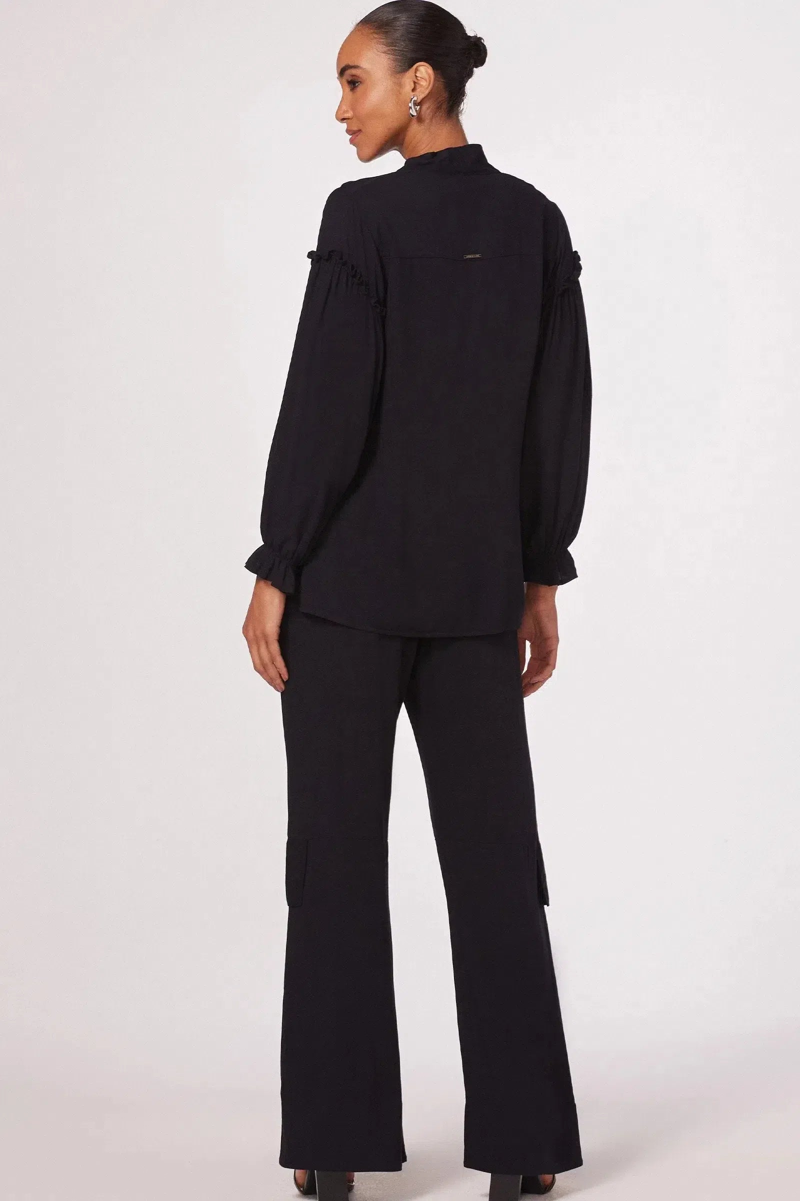 Blusa com Amarração em Viscose 80505 Linzzi