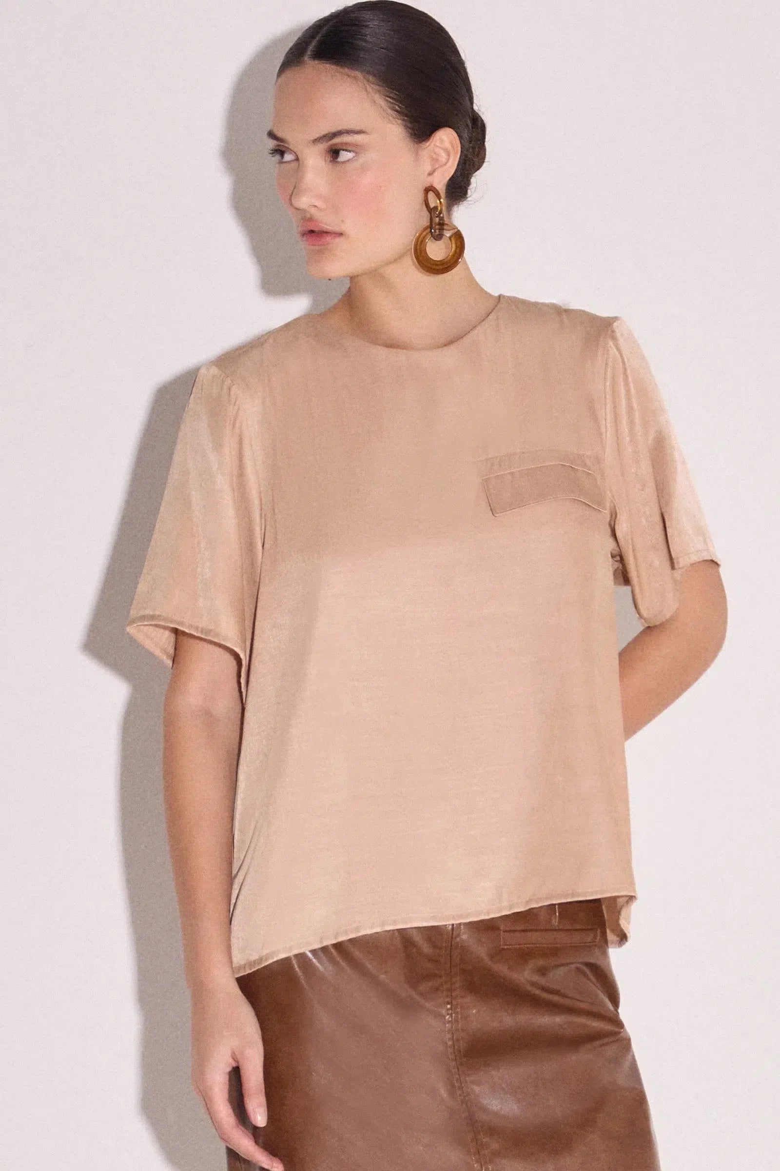 Blusa em Blend de Viscose 81725 Linzzi