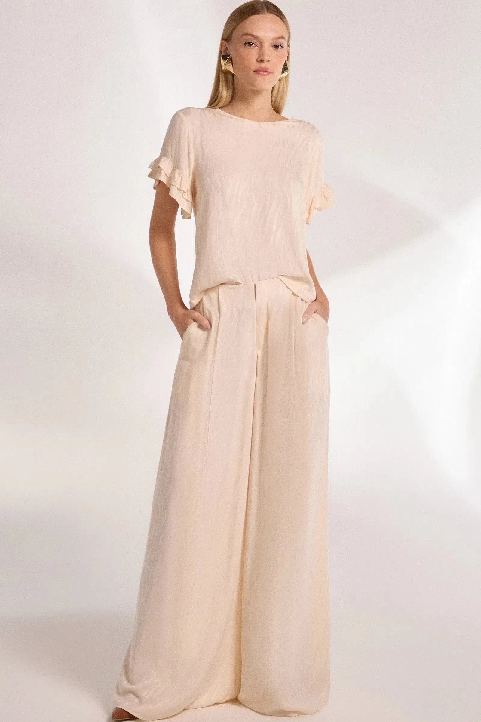 Blusa em Viscose Jacquard  79726 Linzzi