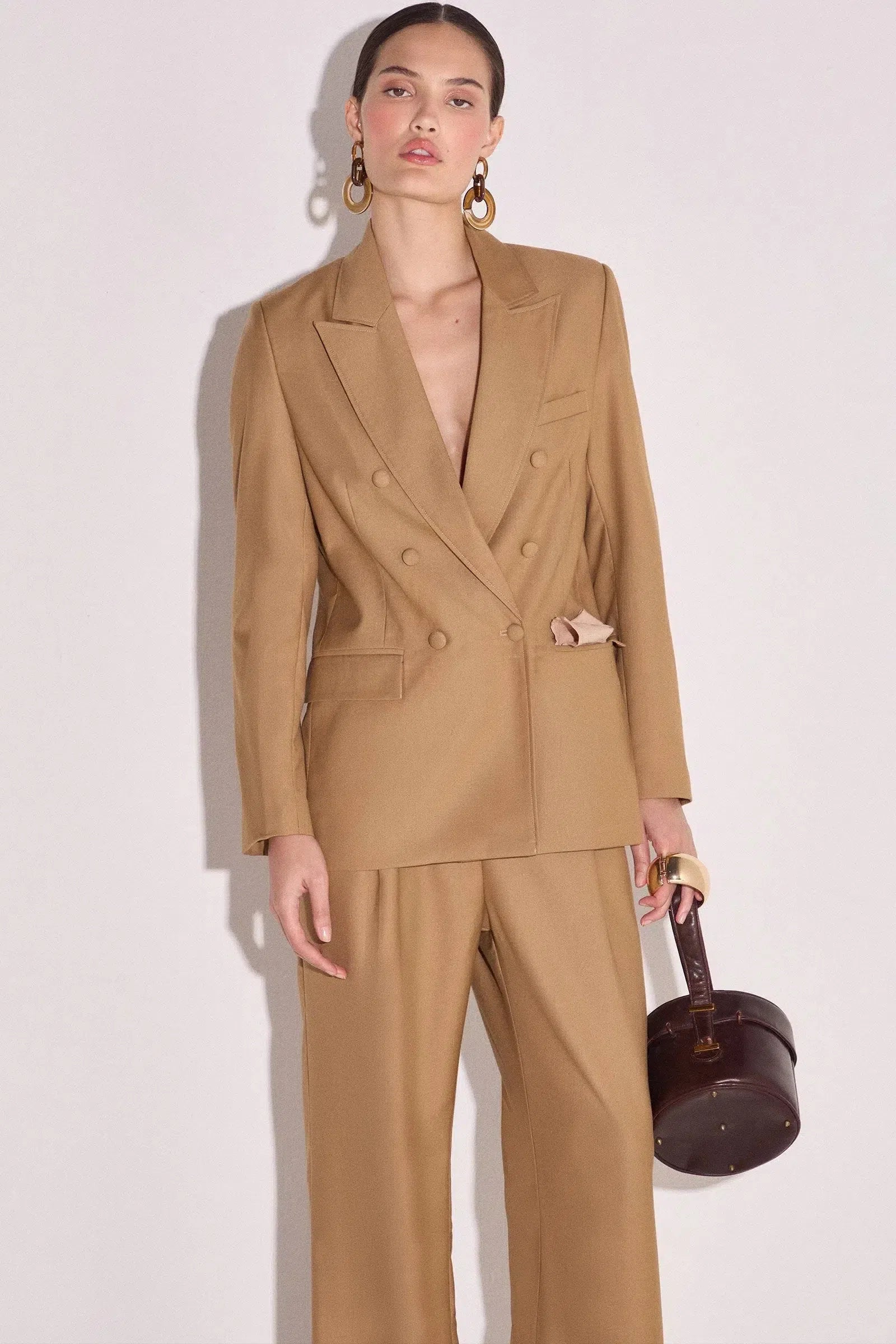 Calça Wide Leg em Alfaiataria 78862 Linzzi